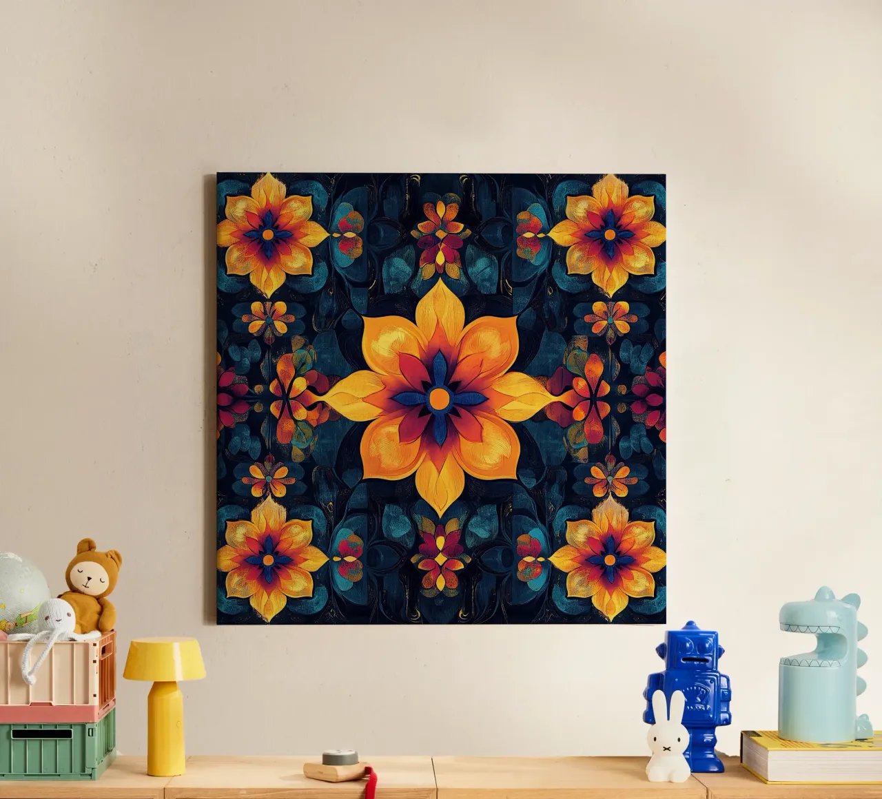 Symphony in Bloom tela con Cornice a cassetta da Artful Bloom