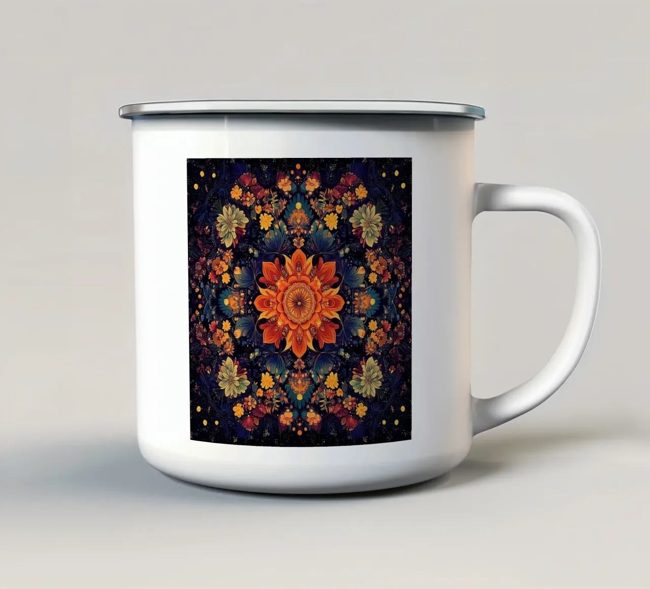 Wildflower Serenade tazza in smalto da Artful Bloom