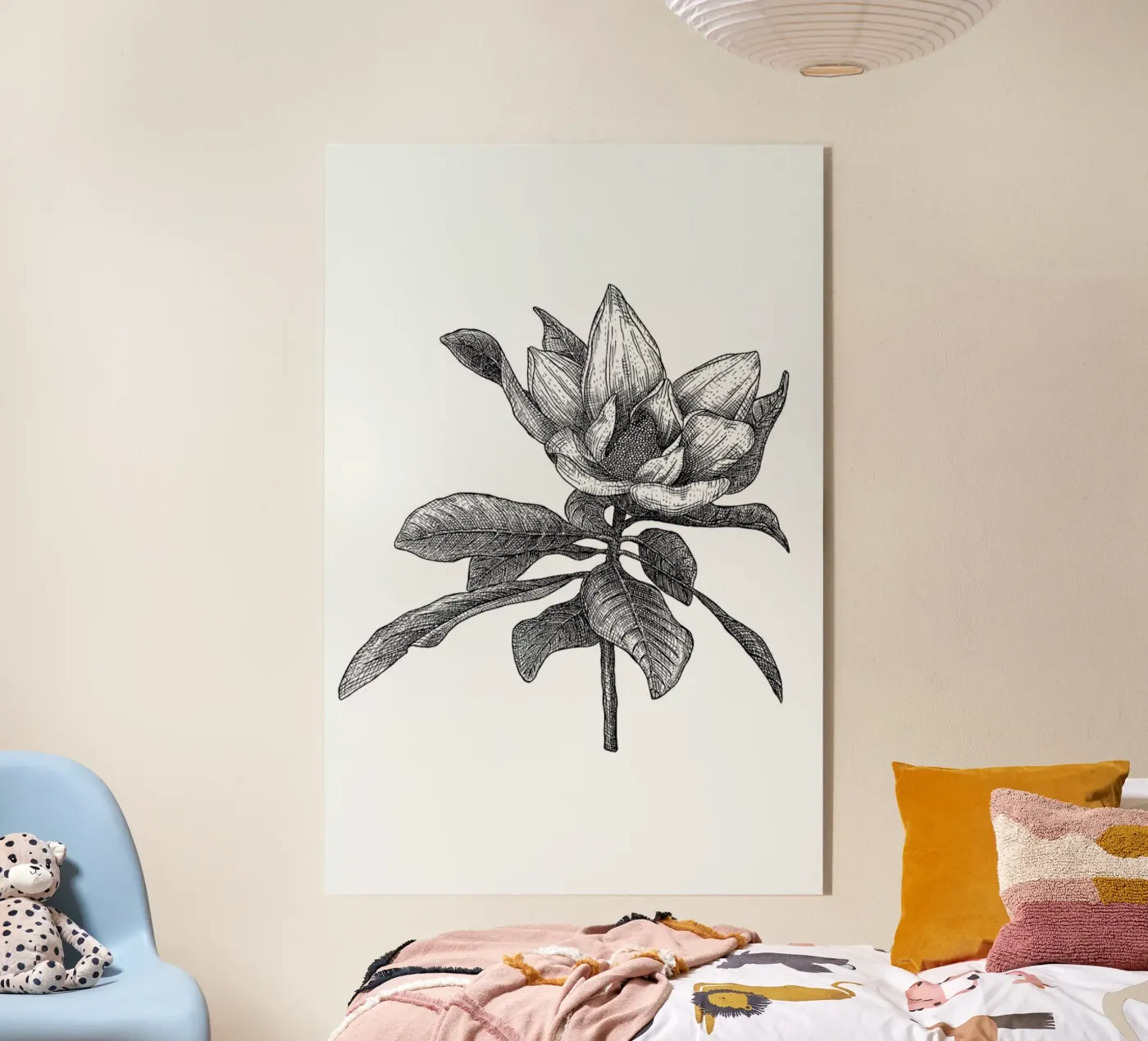 Magnolia Acryl-Glas von Pen & Ink