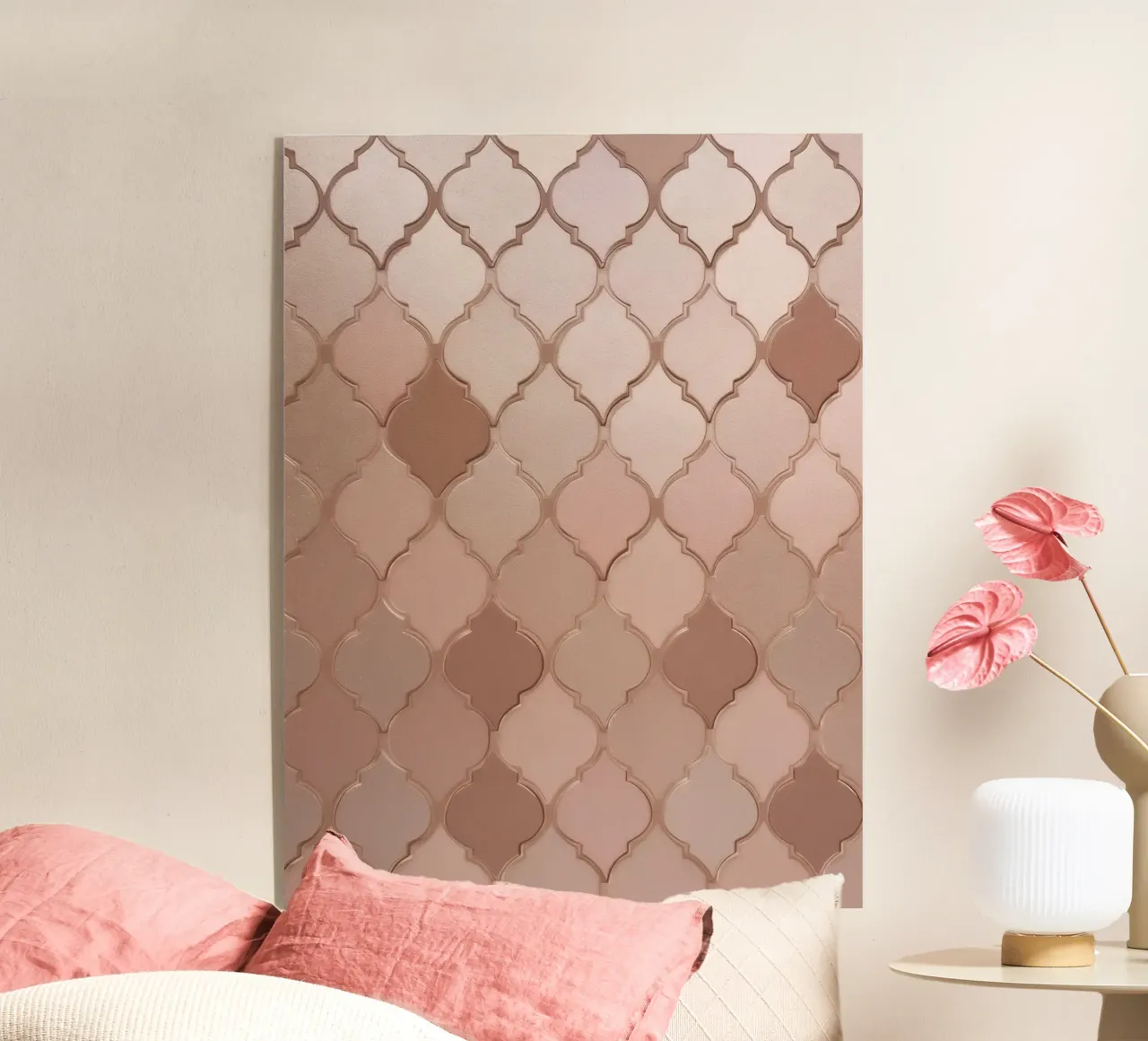 Rose gold chic pattern plexiglass da Carinaprint