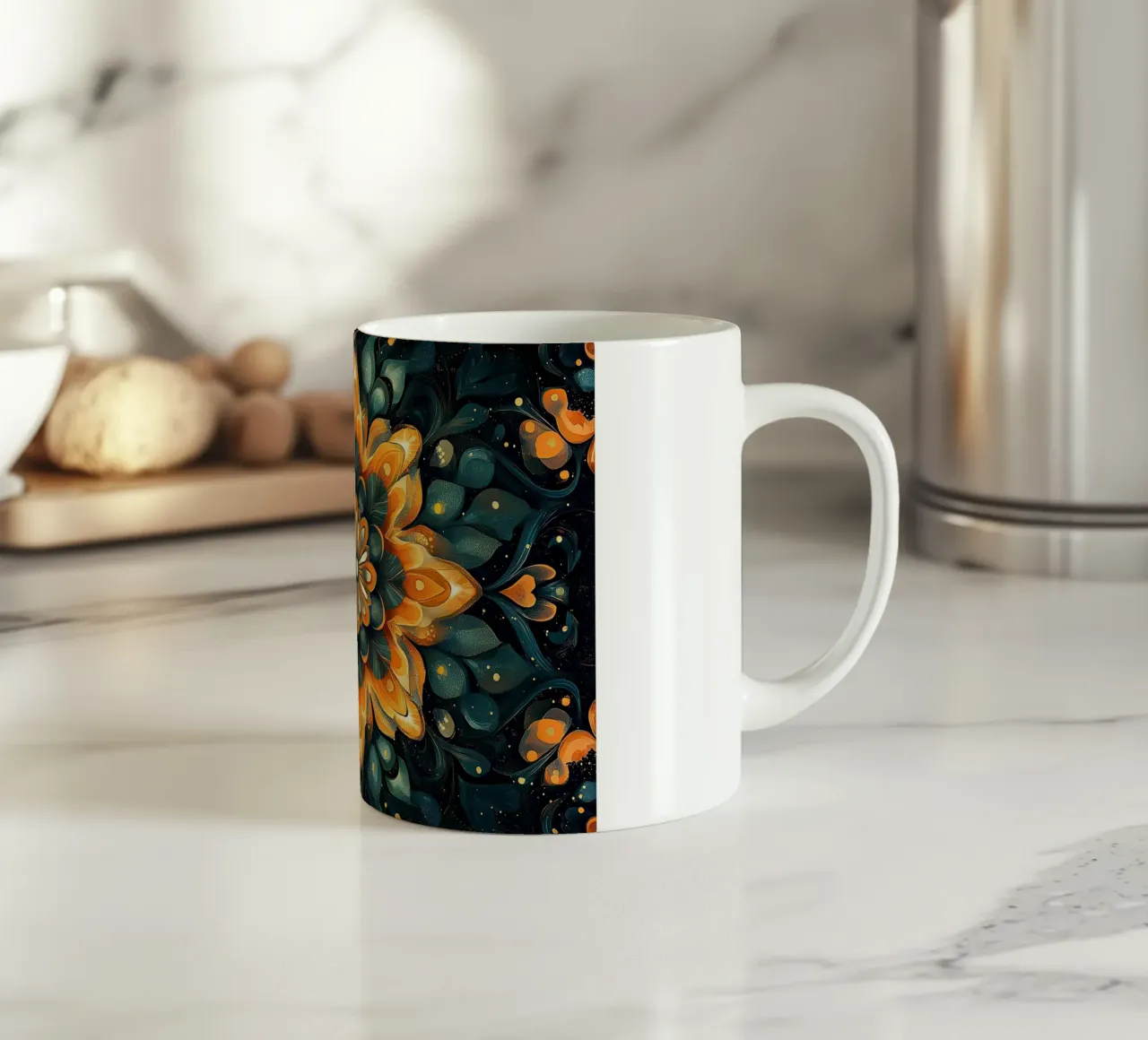 Nature’s Color Chorus ceramic mug by Artful Bloom
