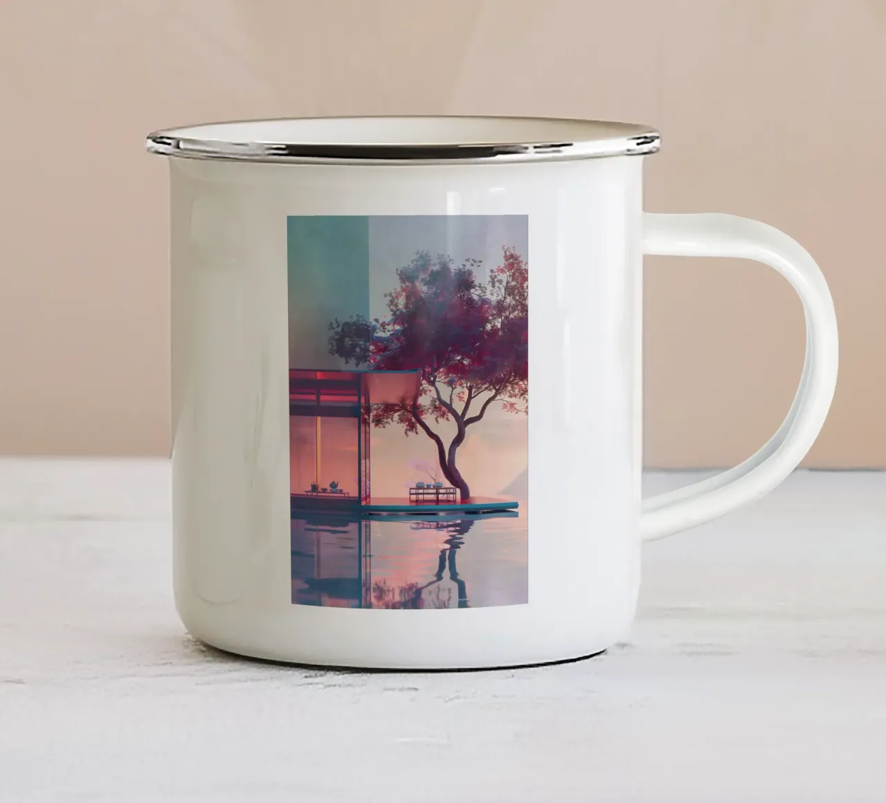 Un lugar mágico taza de esmalte de LaylaOzHome