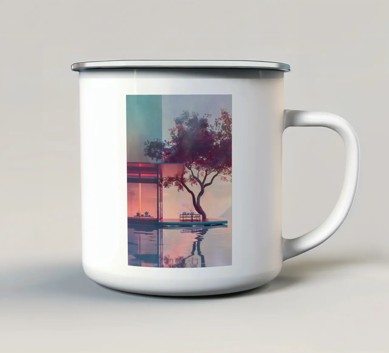 Un lugar mágico taza de esmalte de LaylaOzHome