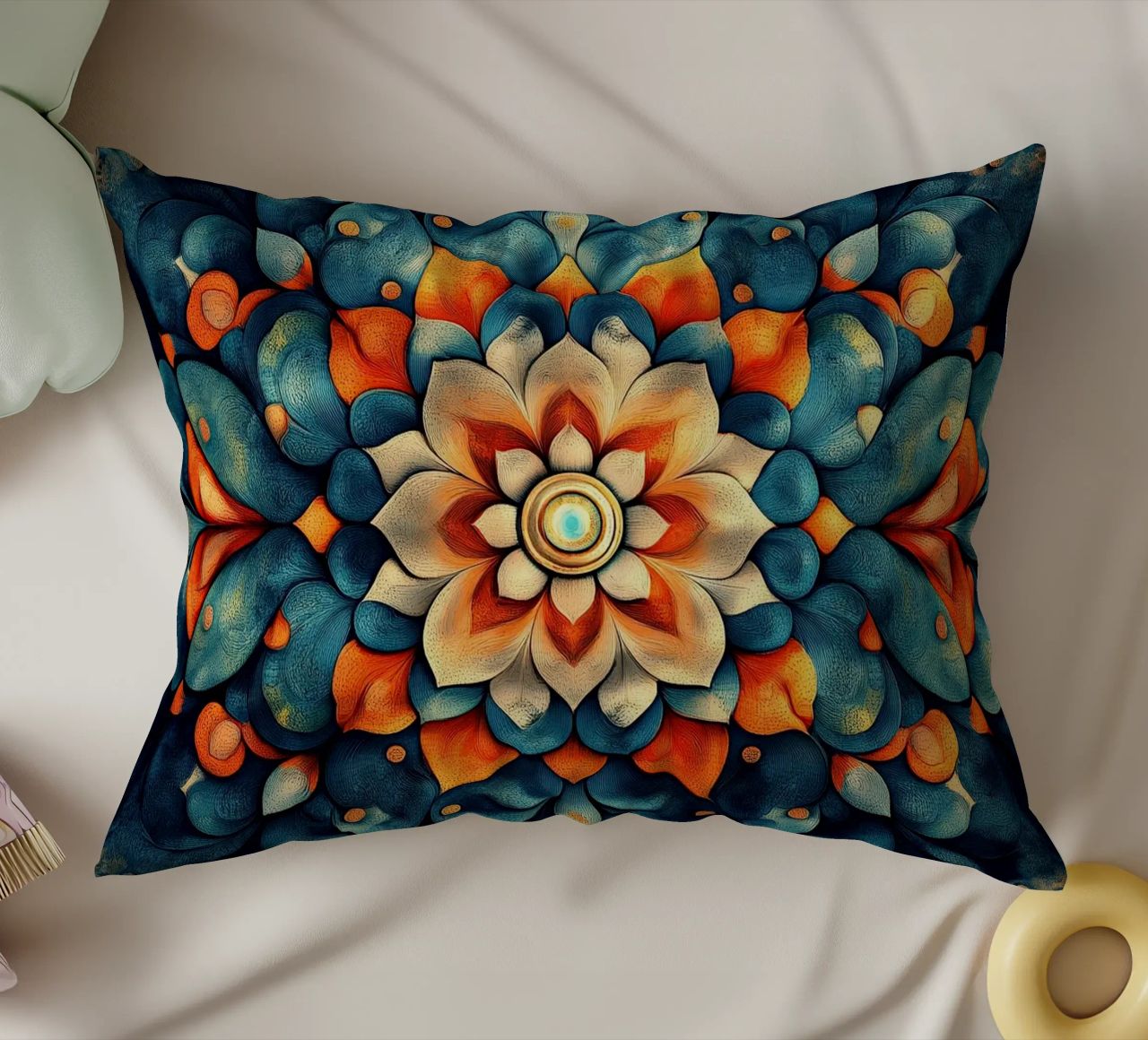 Vibrant Fields Forever cuscino da Artful Bloom