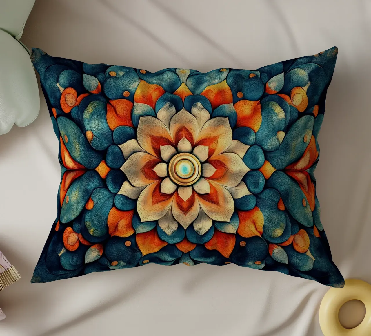 Vibrant Fields Forever decorative cushion by Artful Bloom