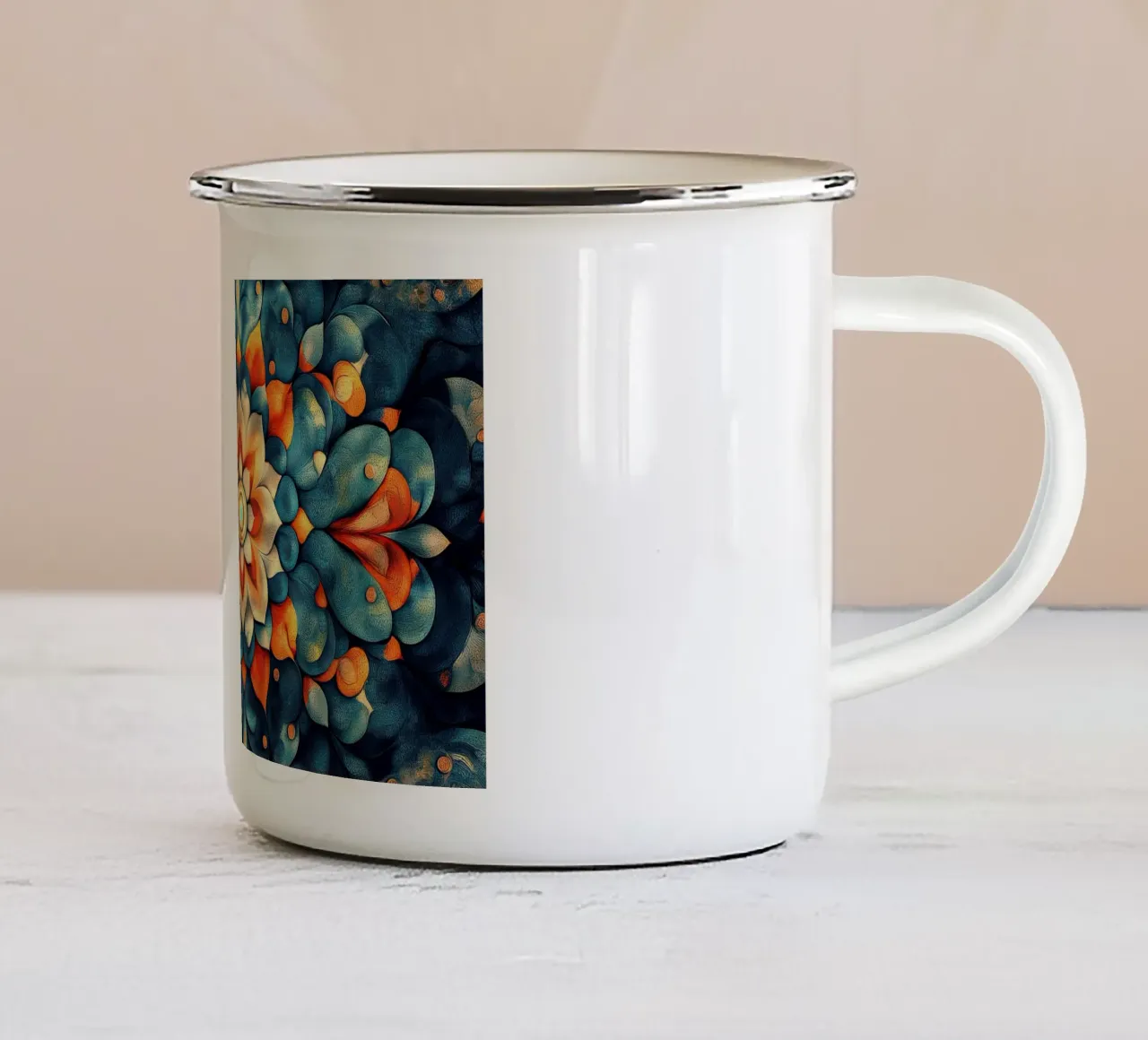 Vibrant Fields Forever Emaille Tasse von Artful Bloom
