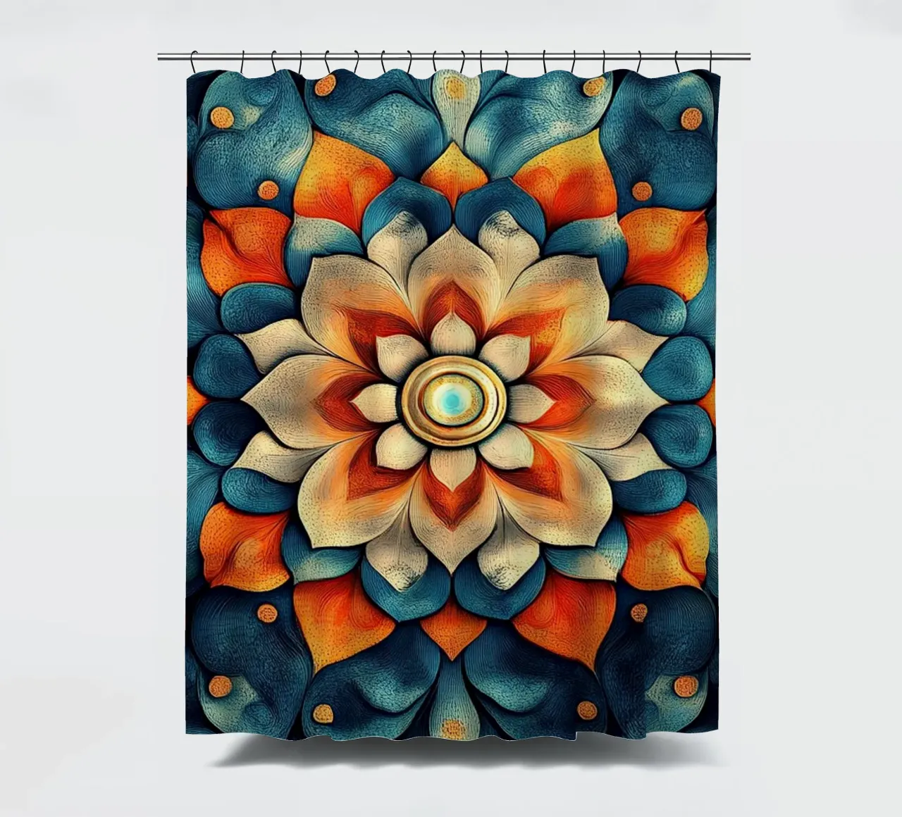 Vibrant Fields Forever tenda da doccia da Artful Bloom
