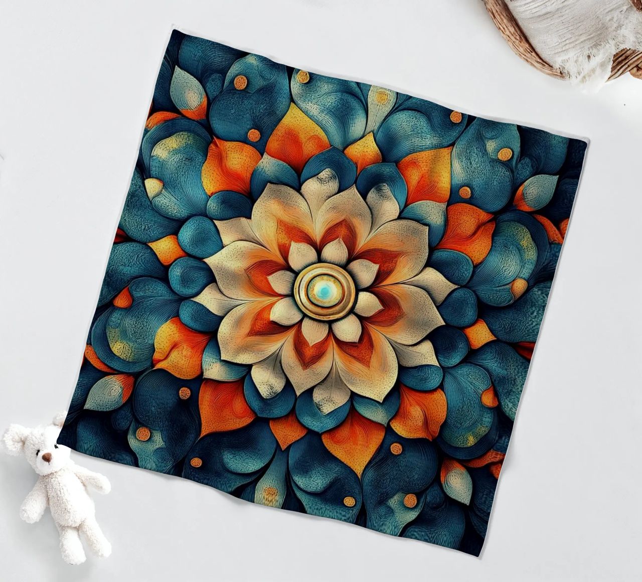 Vibrant Fields Forever coperta in pile da Artful Bloom