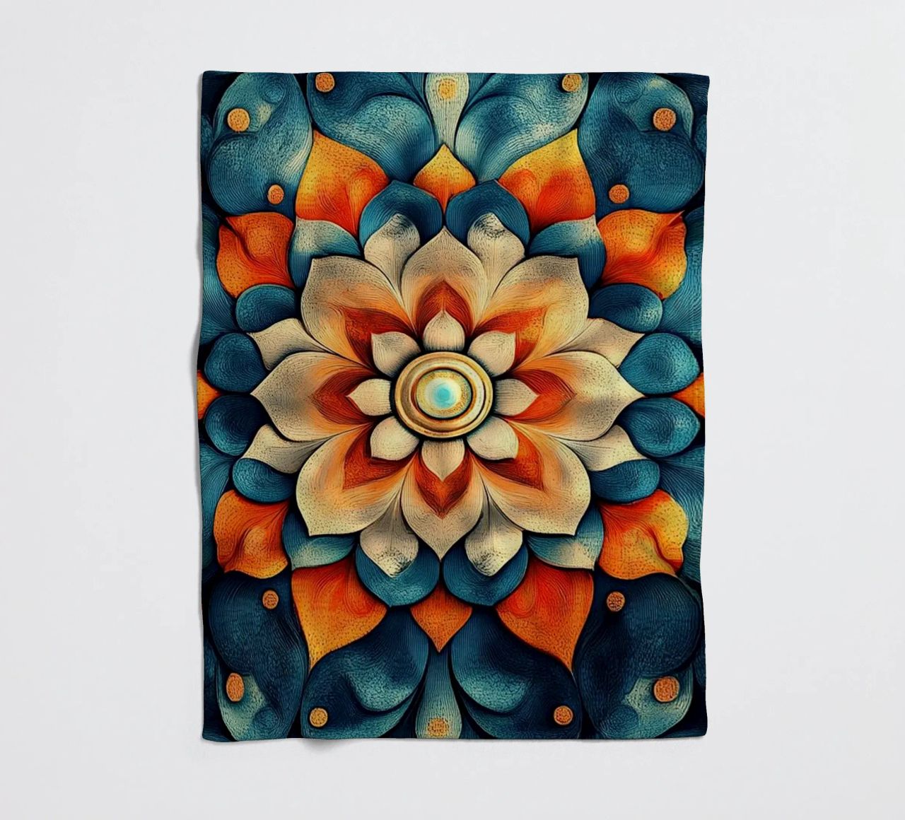 Vibrant Fields Forever coperta in pile da Artful Bloom