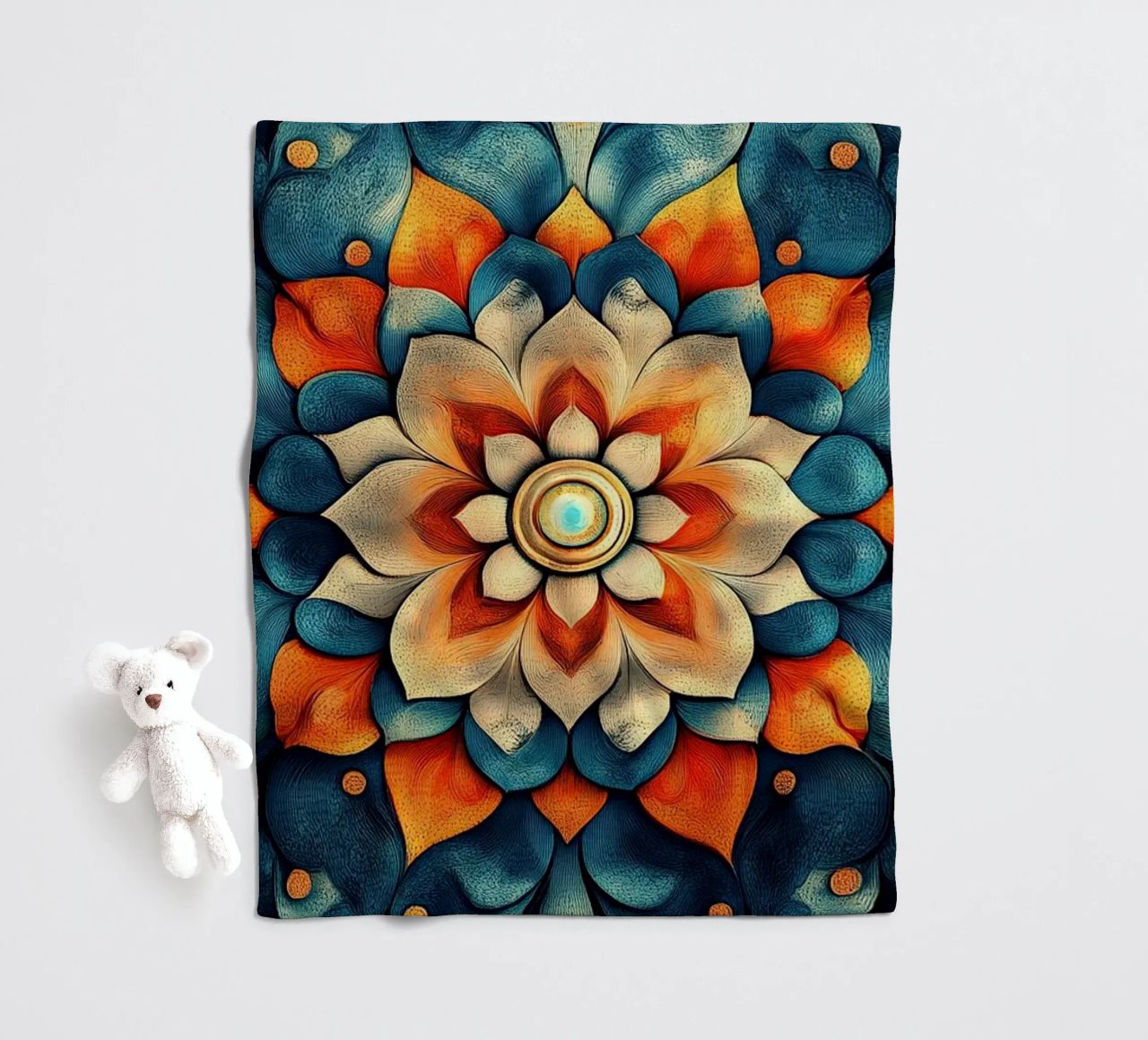 Vibrant Fields Forever coperta in pile da Artful Bloom
