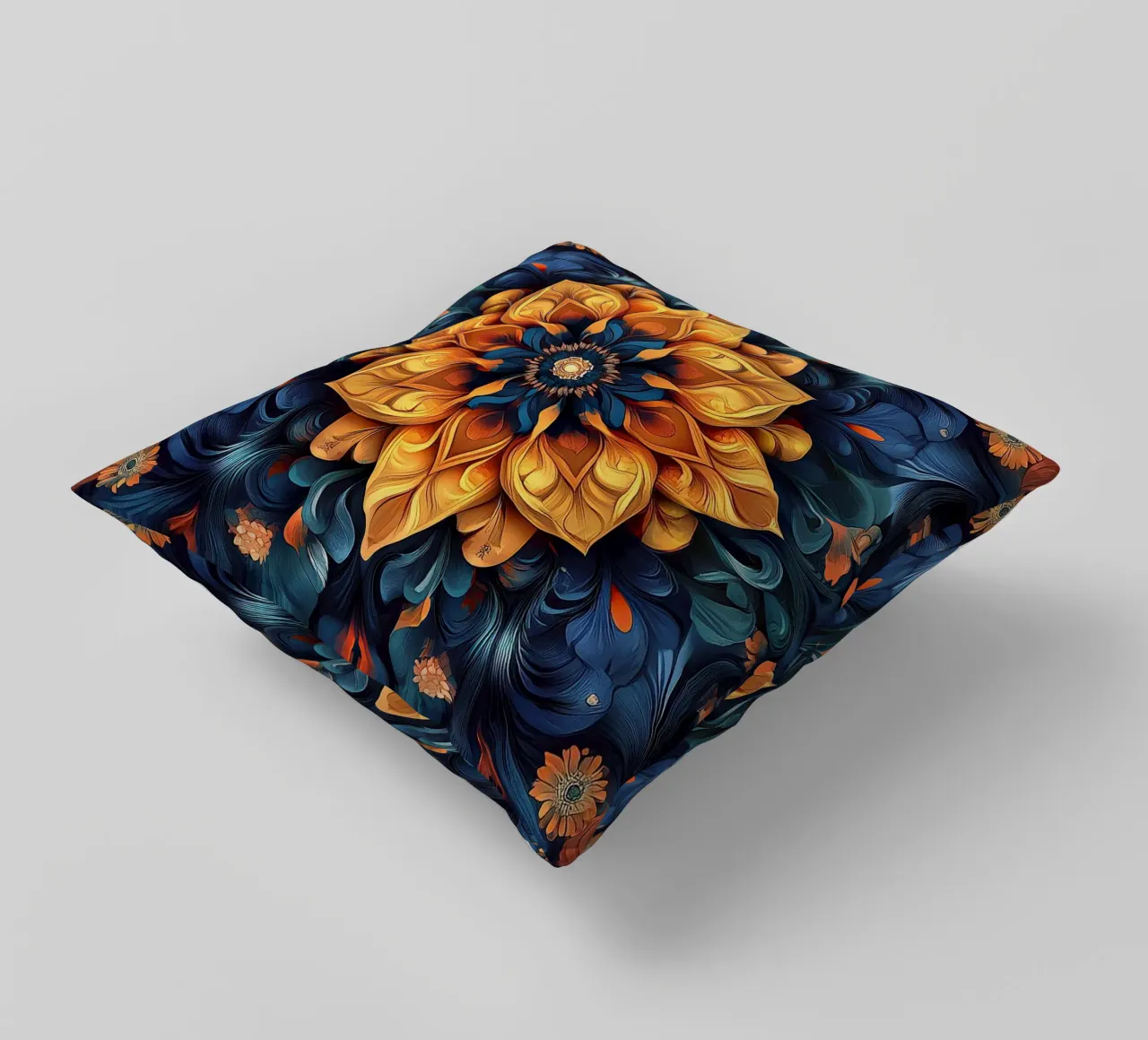 Radiance in Full Bloom decorative cushion by Artful Bloom