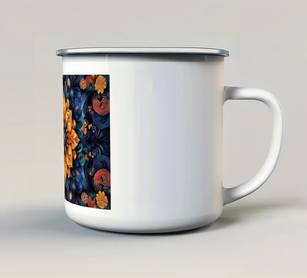 Radiance in Full Bloom Emaille Tasse von Artful Bloom