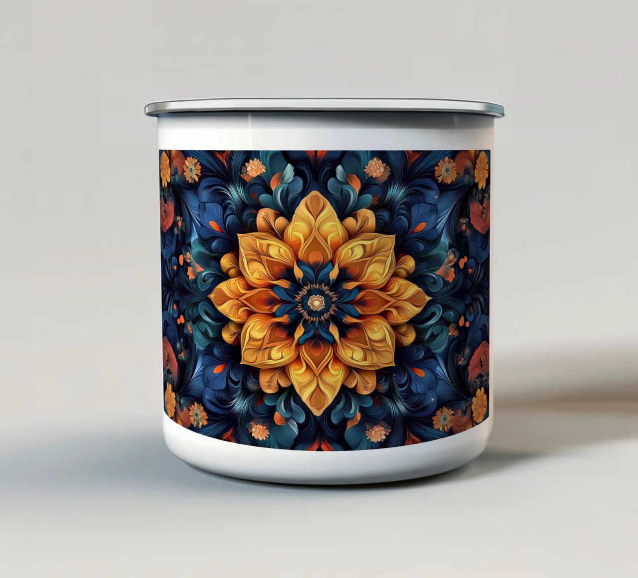 Radiance in Full Bloom tazza in smalto da Artful Bloom