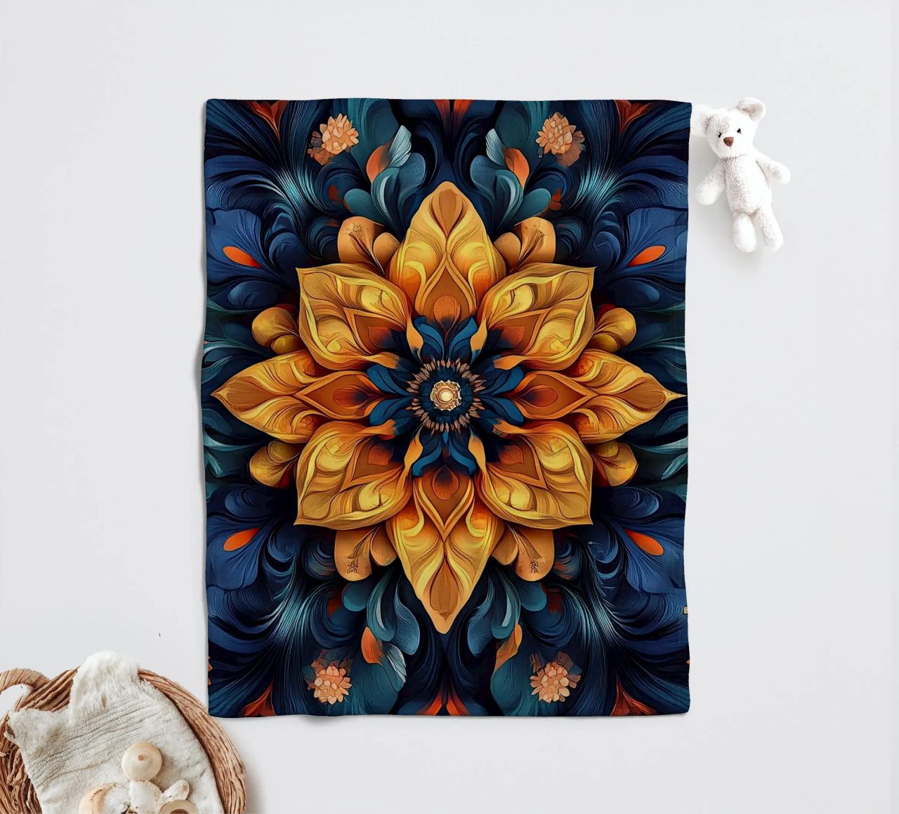 Radiance in Full Bloom coperta in pile da Artful Bloom