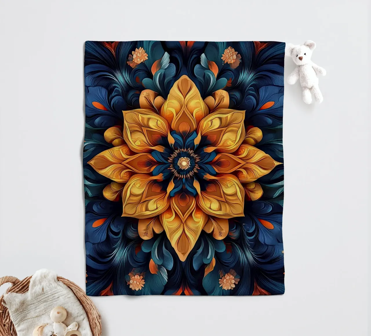 Radiance in Full Bloom coperta in pile da Artful Bloom