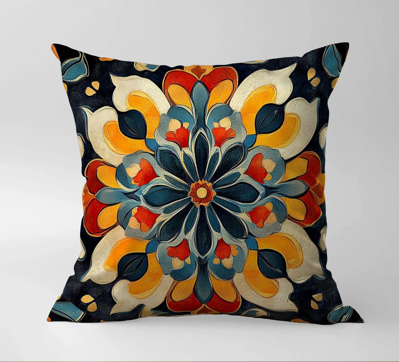 A Canvas of Blossoms decorative cushion by Artful Bloom