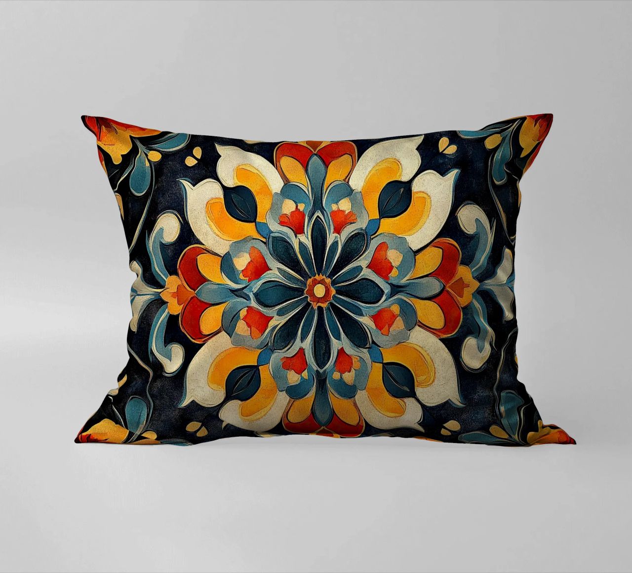A Canvas of Blossoms decorative cushion by Artful Bloom