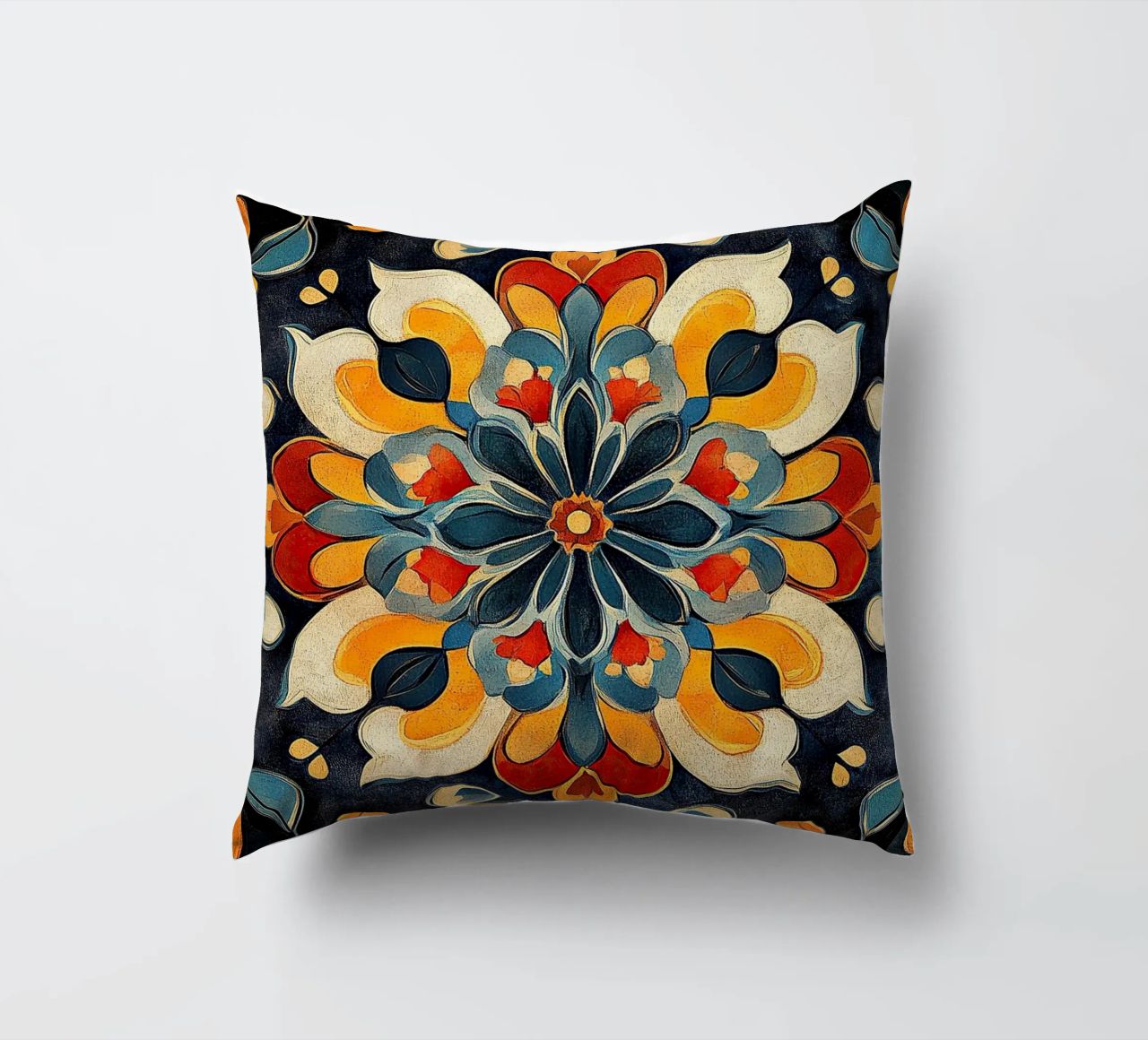 A Canvas of Blossoms decorative cushion by Artful Bloom