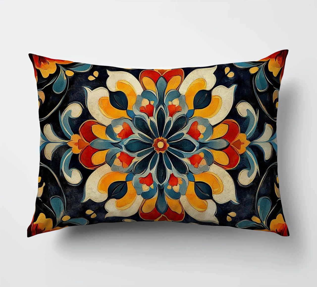 A Canvas of Blossoms decorative cushion by Artful Bloom