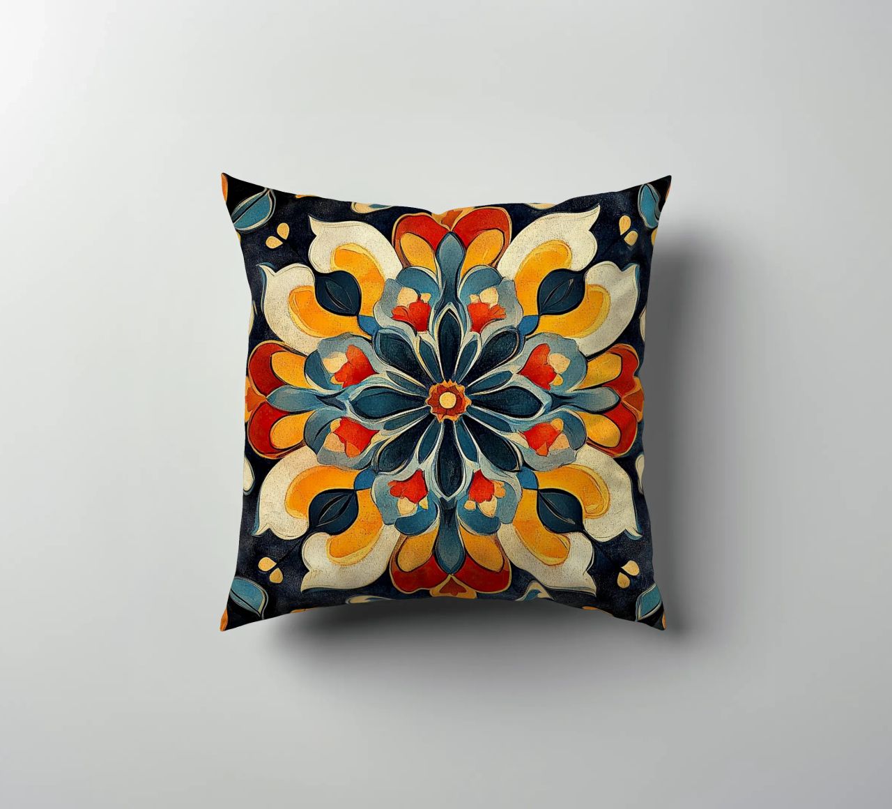 A Canvas of Blossoms decorative cushion by Artful Bloom