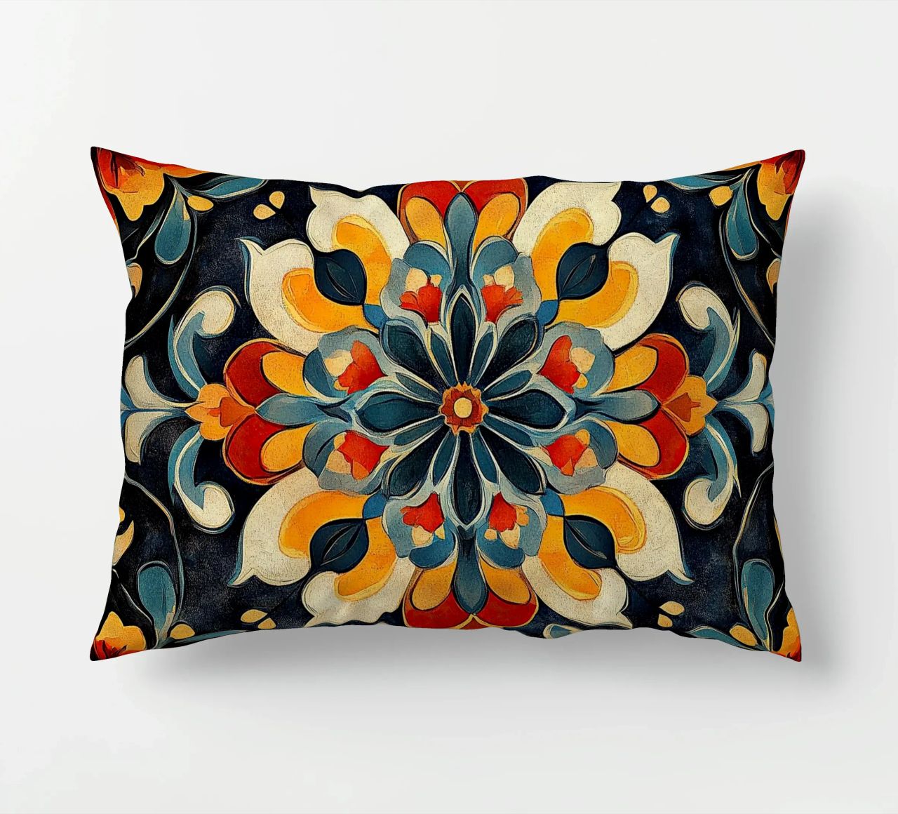 A Canvas of Blossoms decorative cushion by Artful Bloom