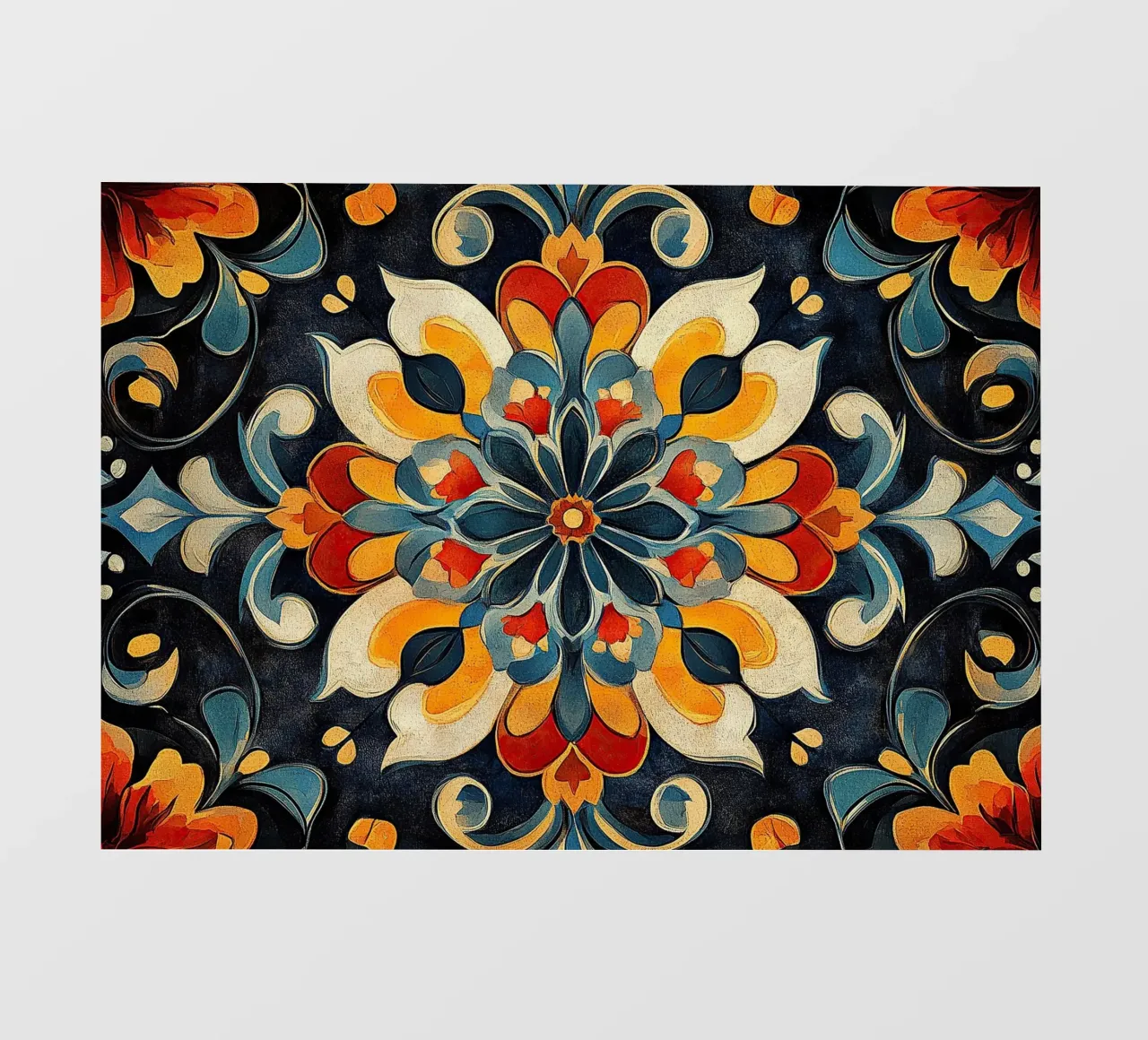 A Canvas of Blossoms telo in pvc da Artful Bloom