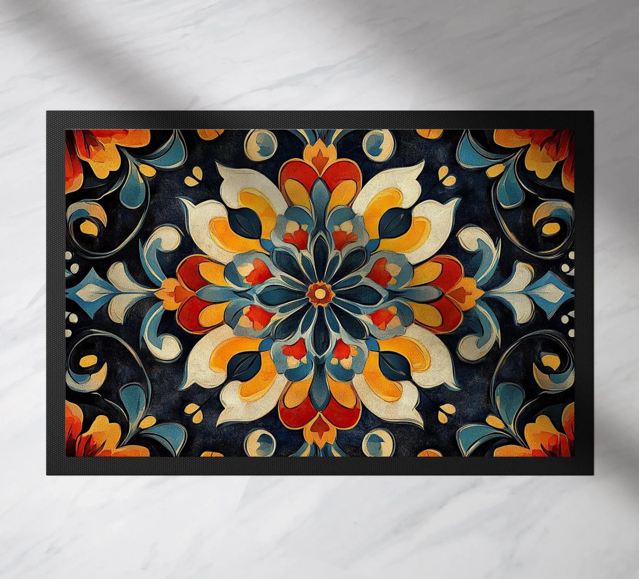 A Canvas of Blossoms felpudo de Artful Bloom