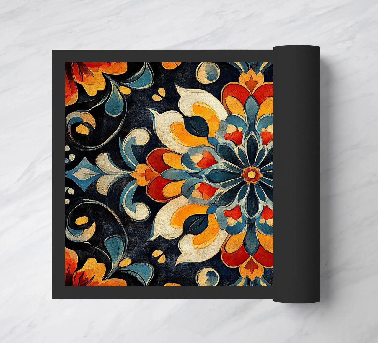 A Canvas of Blossoms felpudo de Artful Bloom