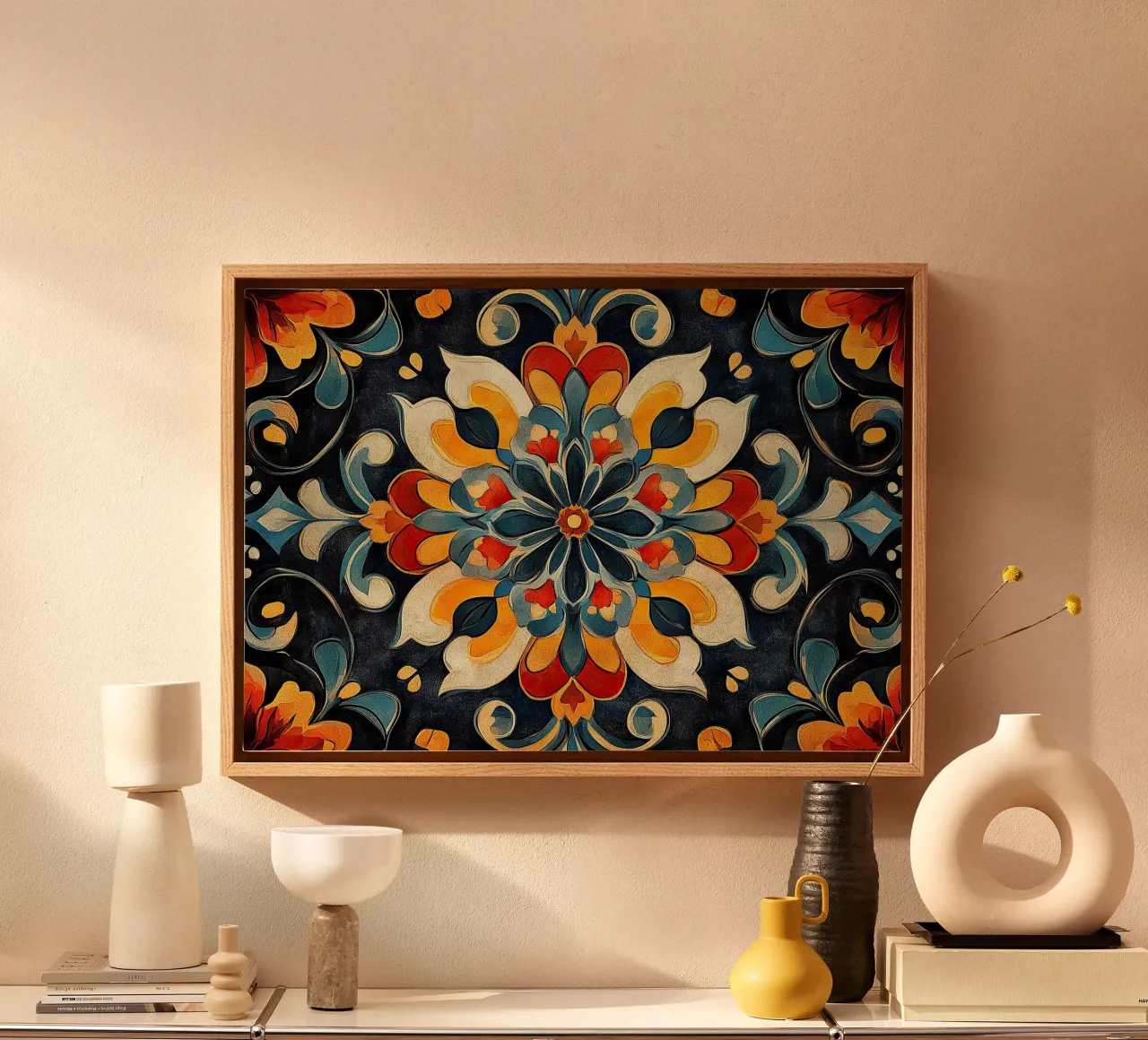 A Canvas of Blossoms tela con Cornice a cassetta da Artful Bloom