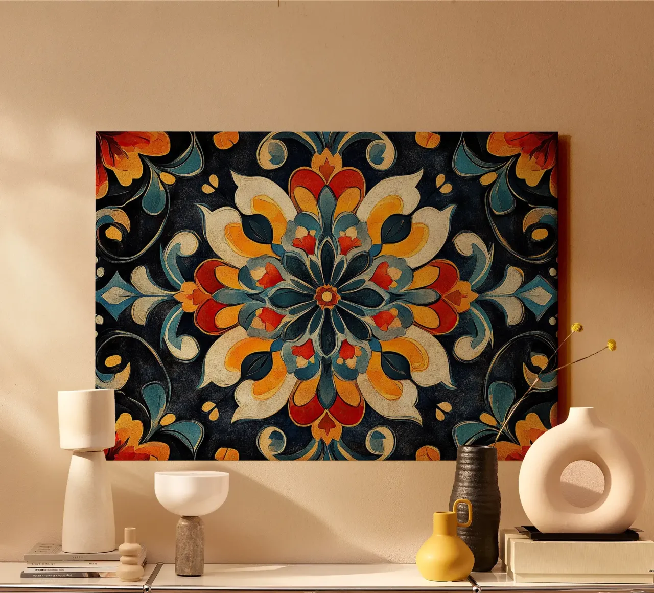 A Canvas of Blossoms tela con Cornice a cassetta da Artful Bloom