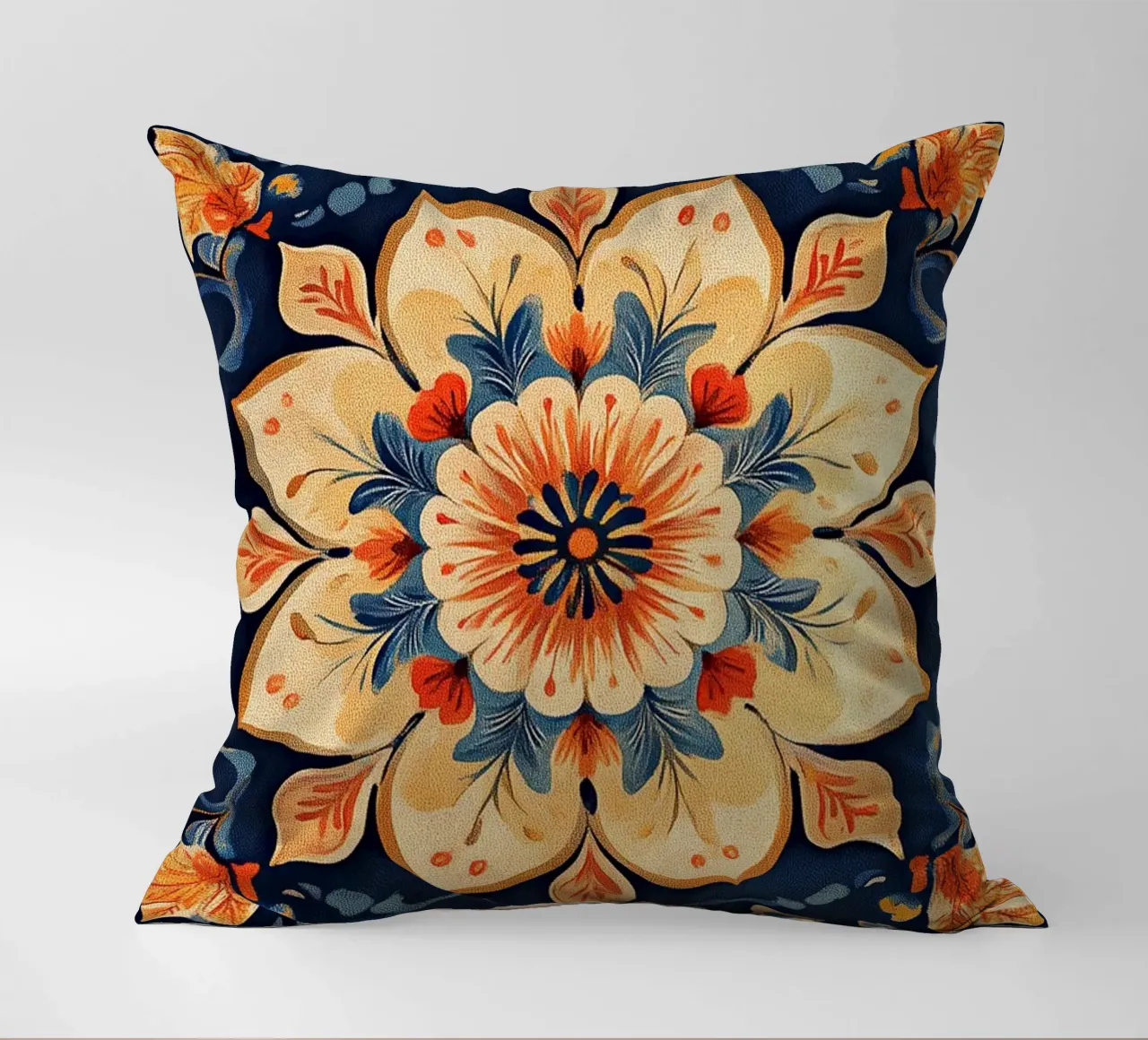 Serenity Among the Flowers decorative cushion by Artful Bloom