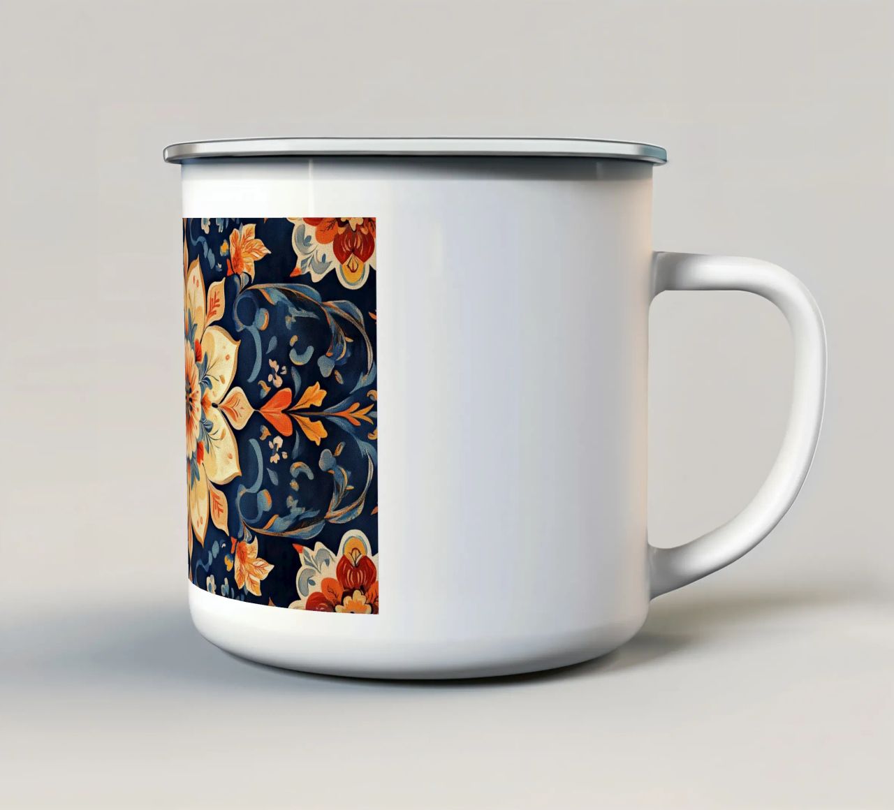Serenity Among the Flowers tazza in smalto da Artful Bloom