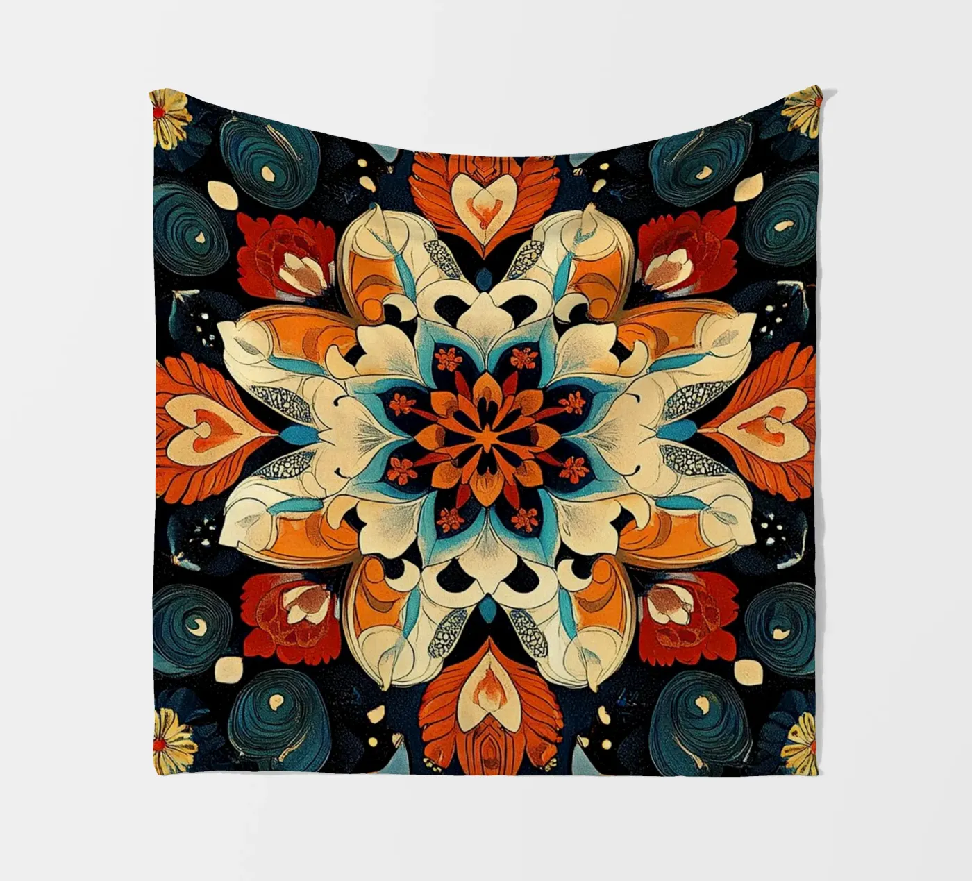 Bloomlight Harmony fleece blanket by Artful Bloom