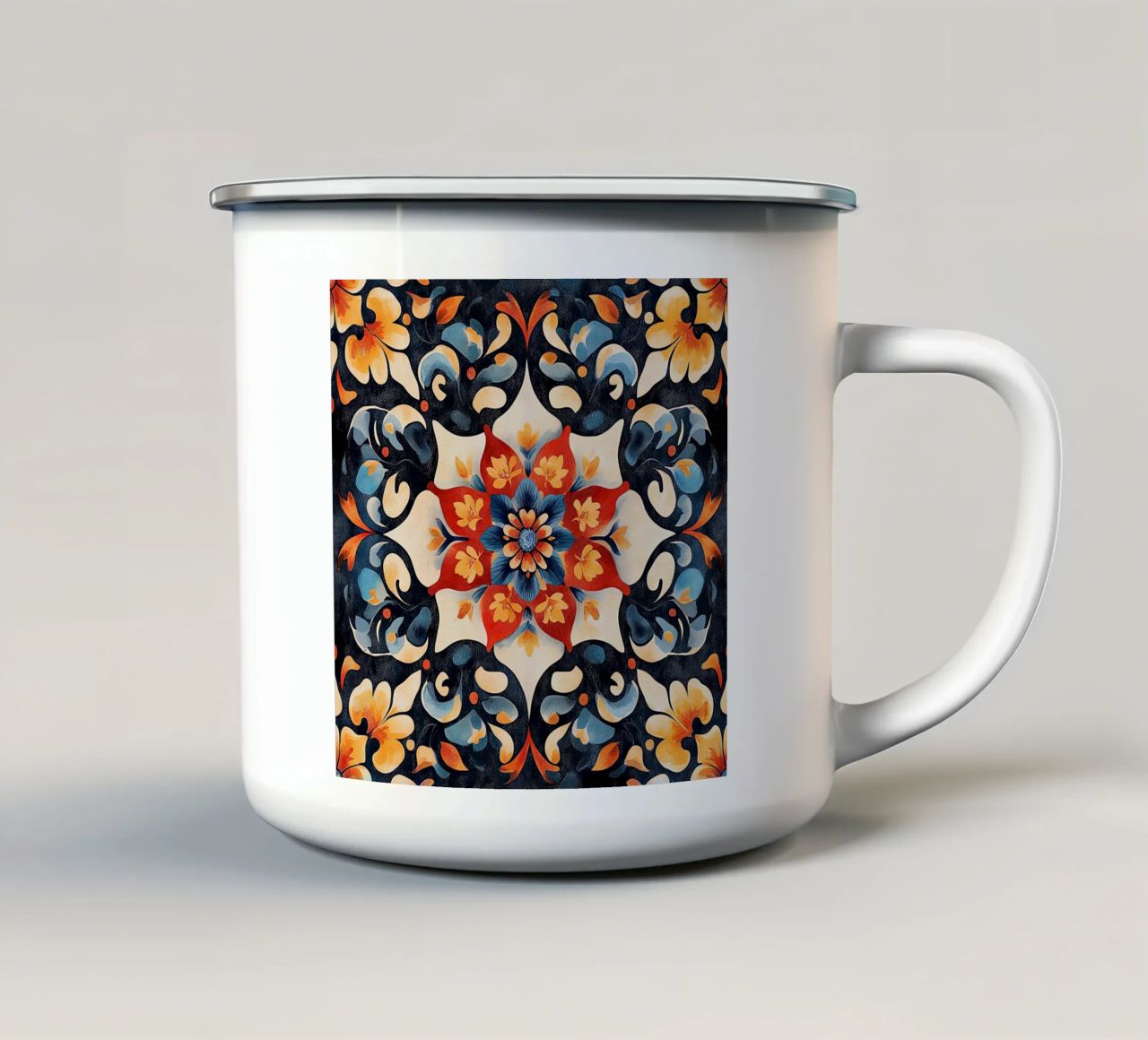 Vibrant Fields Forever tazza in smalto da Artful Bloom