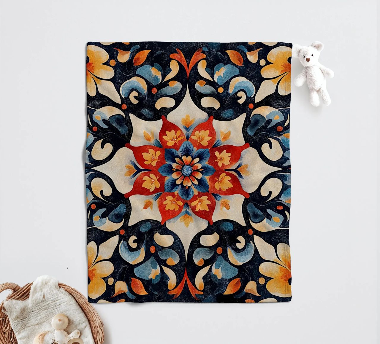 Vibrant Fields Forever coperta in pile da Artful Bloom