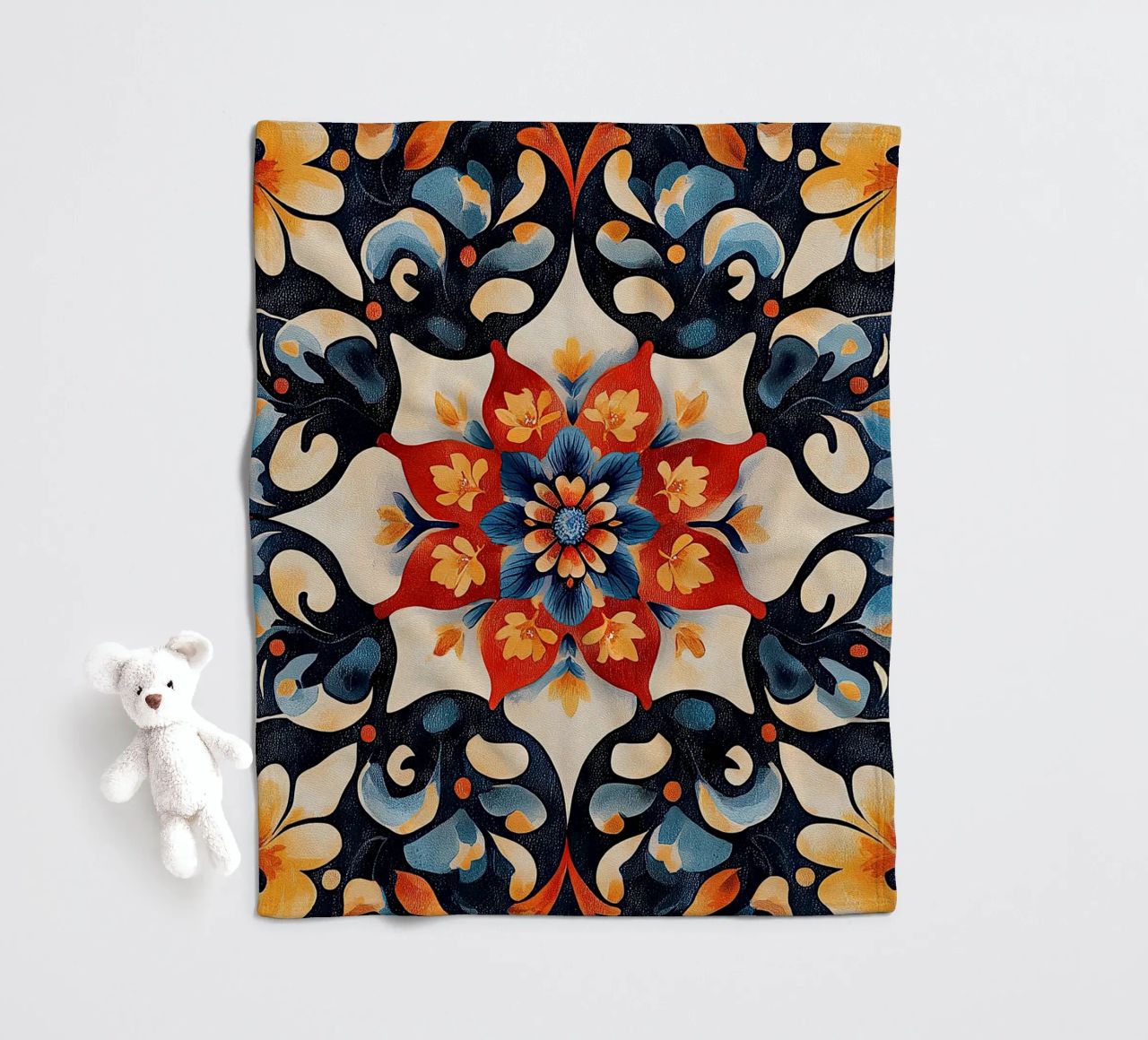 Vibrant Fields Forever coperta in pile da Artful Bloom