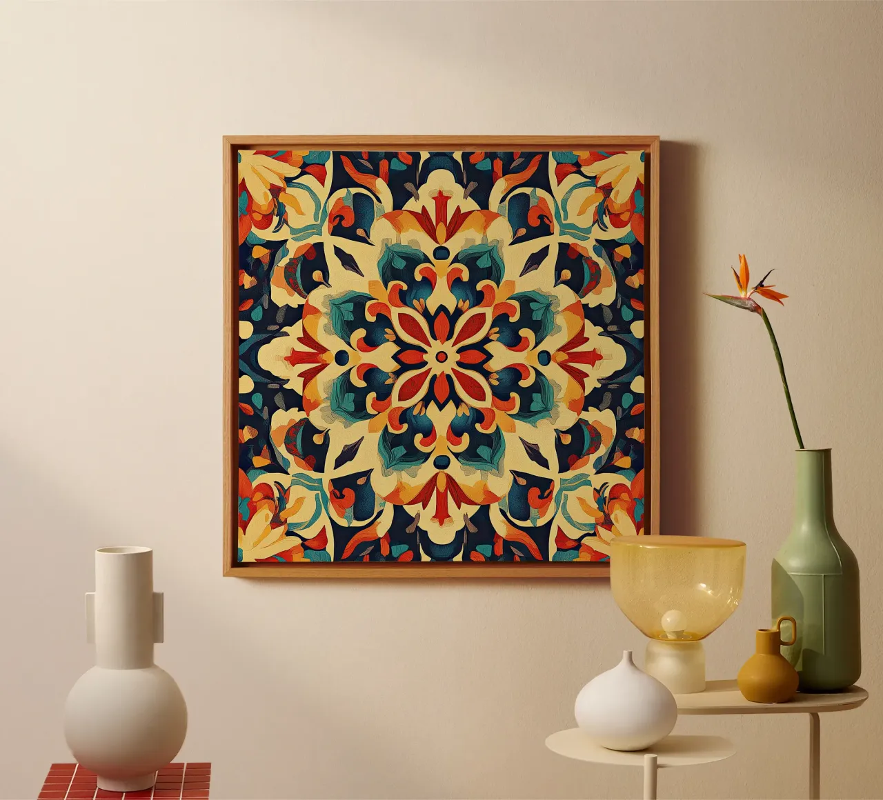 A Canvas of Blossoms tela con Cornice a cassetta da Artful Bloom