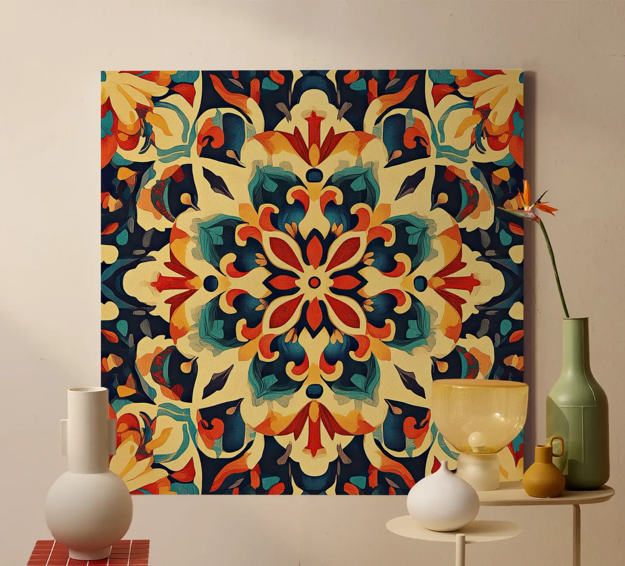 A Canvas of Blossoms tela con Cornice a cassetta da Artful Bloom