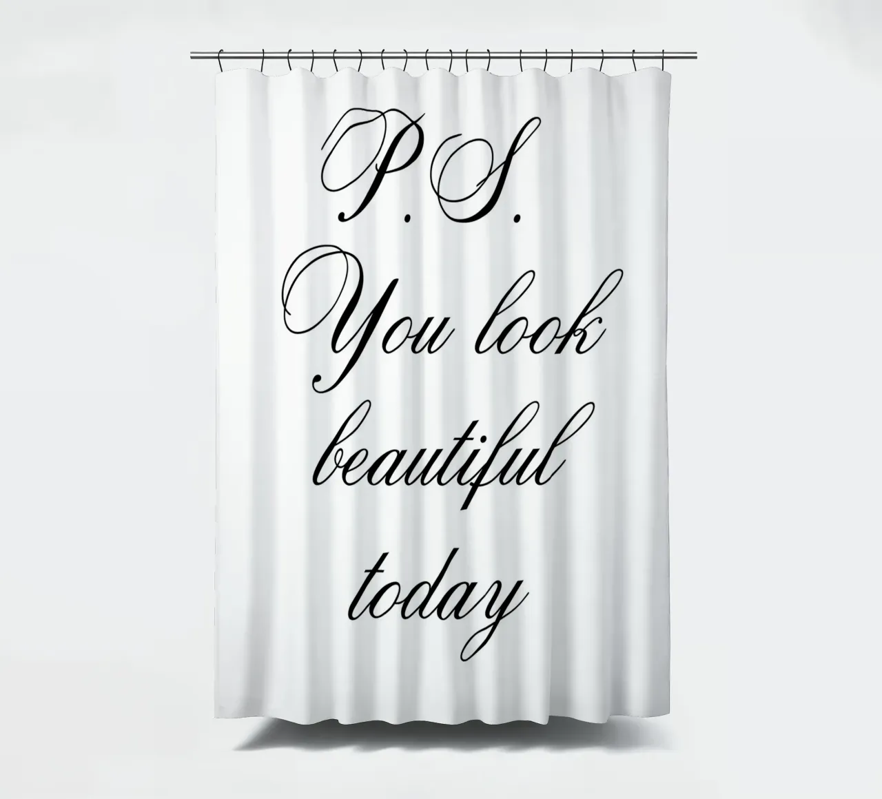 P.S. You Look Beautiful Today tenda da doccia da IamHomeStudio