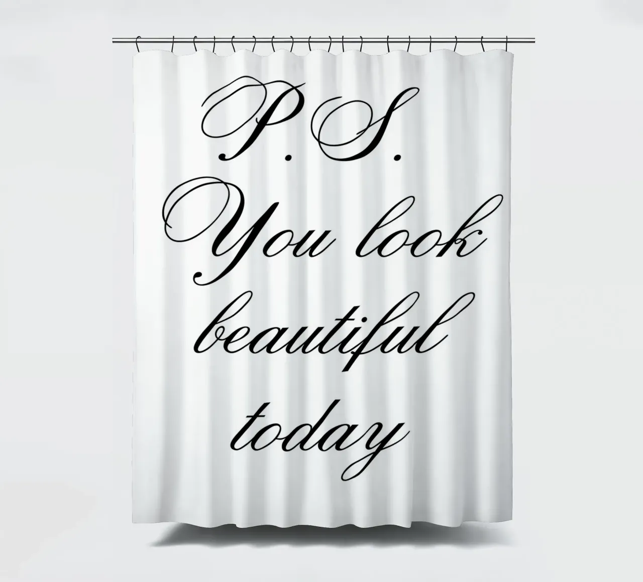 P.S. You Look Beautiful Today tenda da doccia da IamHomeStudio