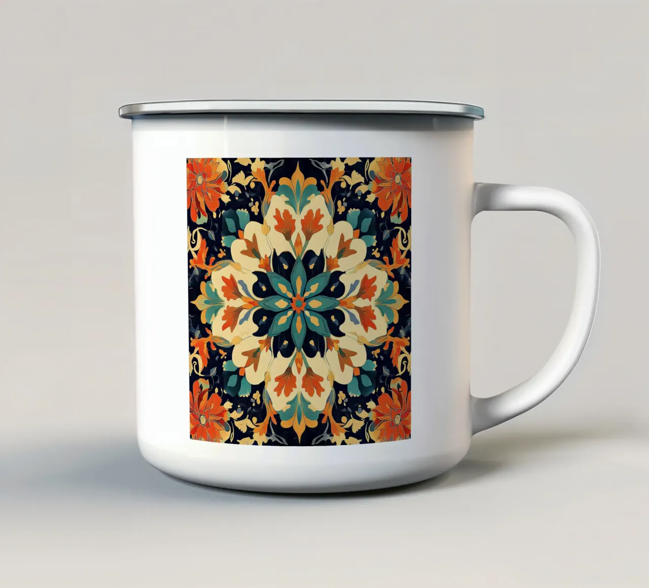 Serenity Among the Flowers tazza in smalto da Artful Bloom