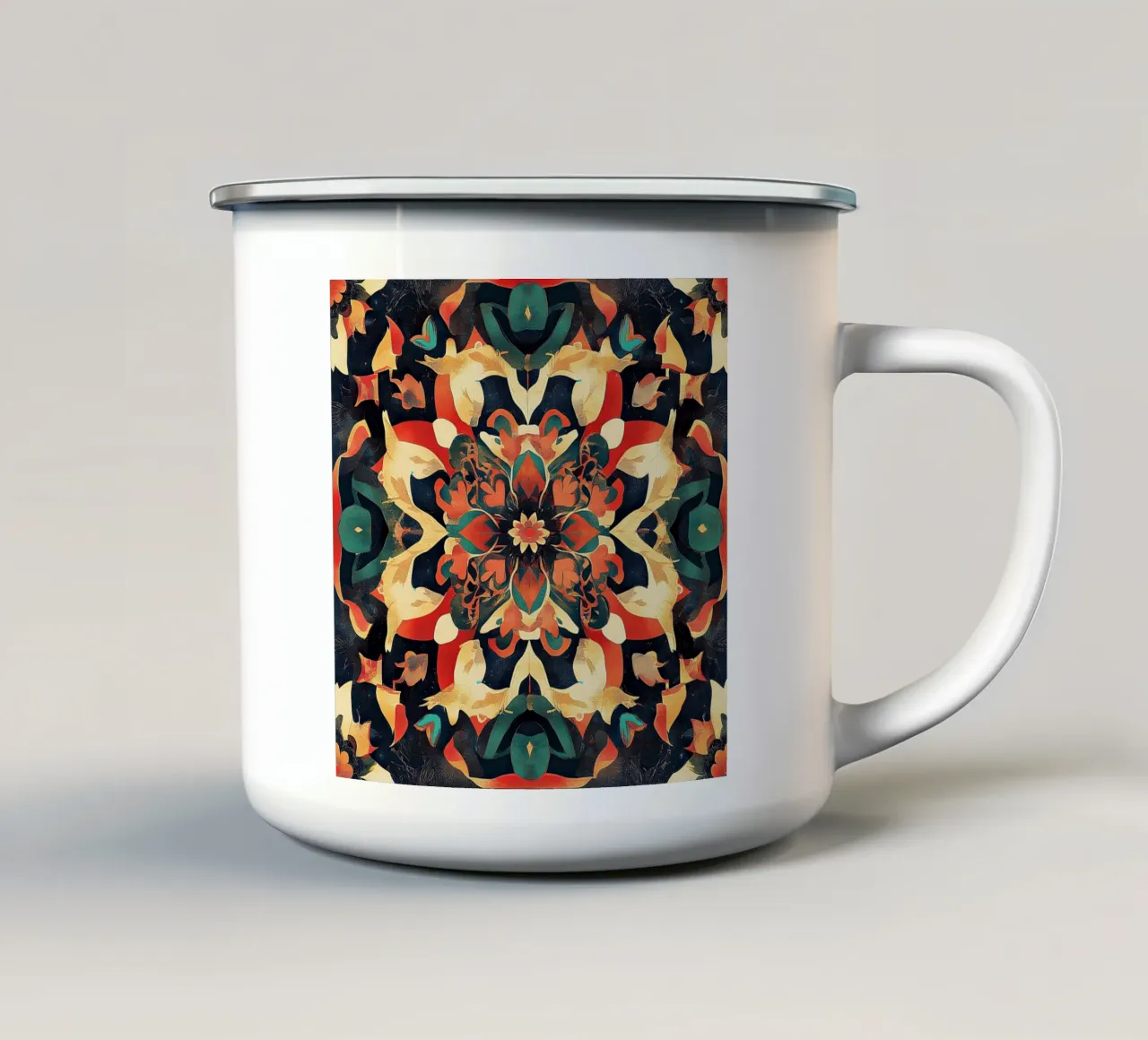 A Delicate Floral Reverie tazza in smalto da Artful Bloom
