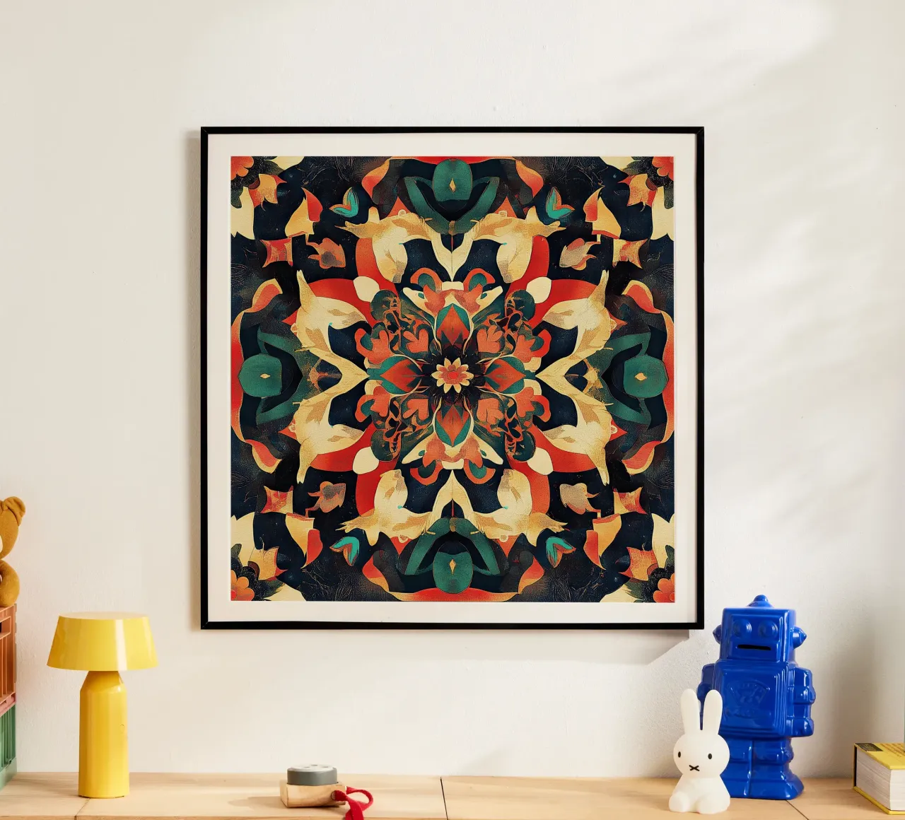 A Delicate Floral Reverie poster con telaio in legno da Artful Bloom
