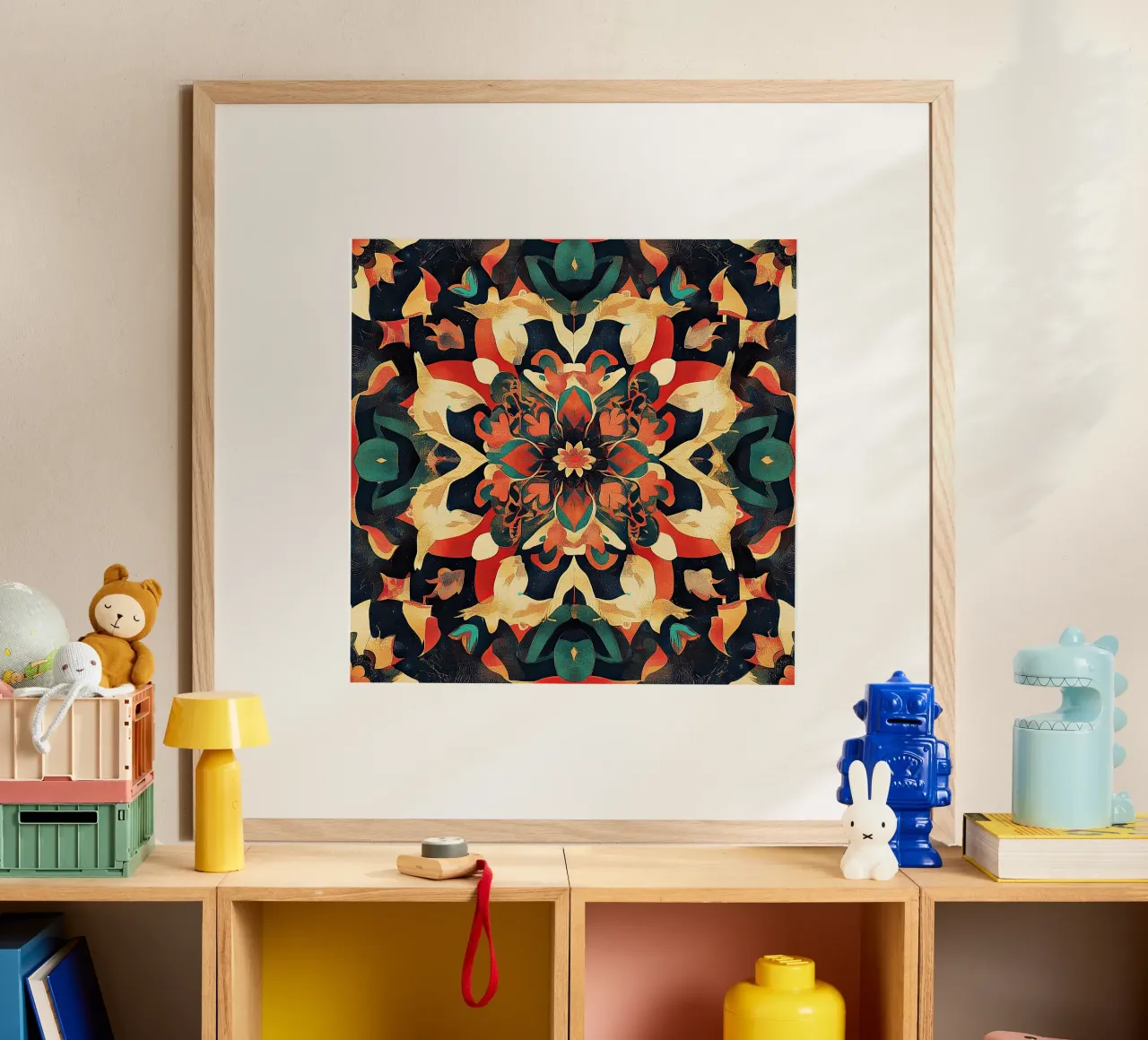A Delicate Floral Reverie poster con telaio in legno da Artful Bloom