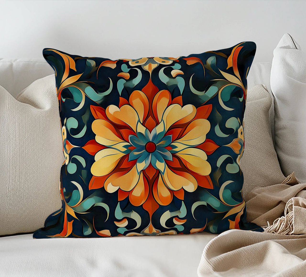 Breath of the Wildflower decorative cushion by Artful Bloom