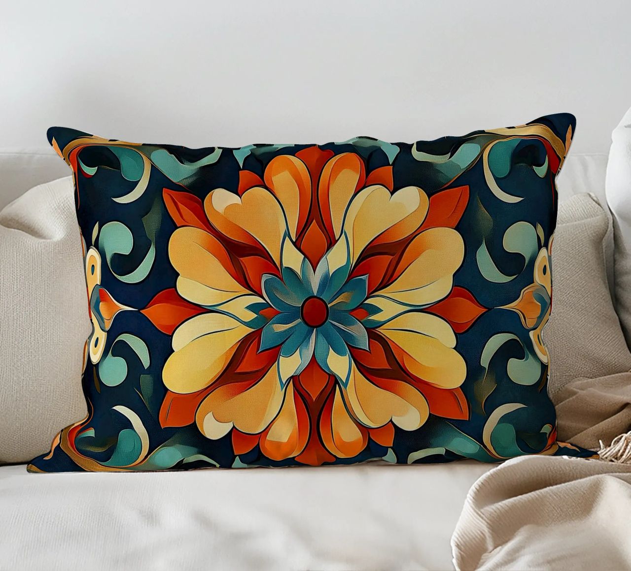 Breath of the Wildflower decorative cushion by Artful Bloom