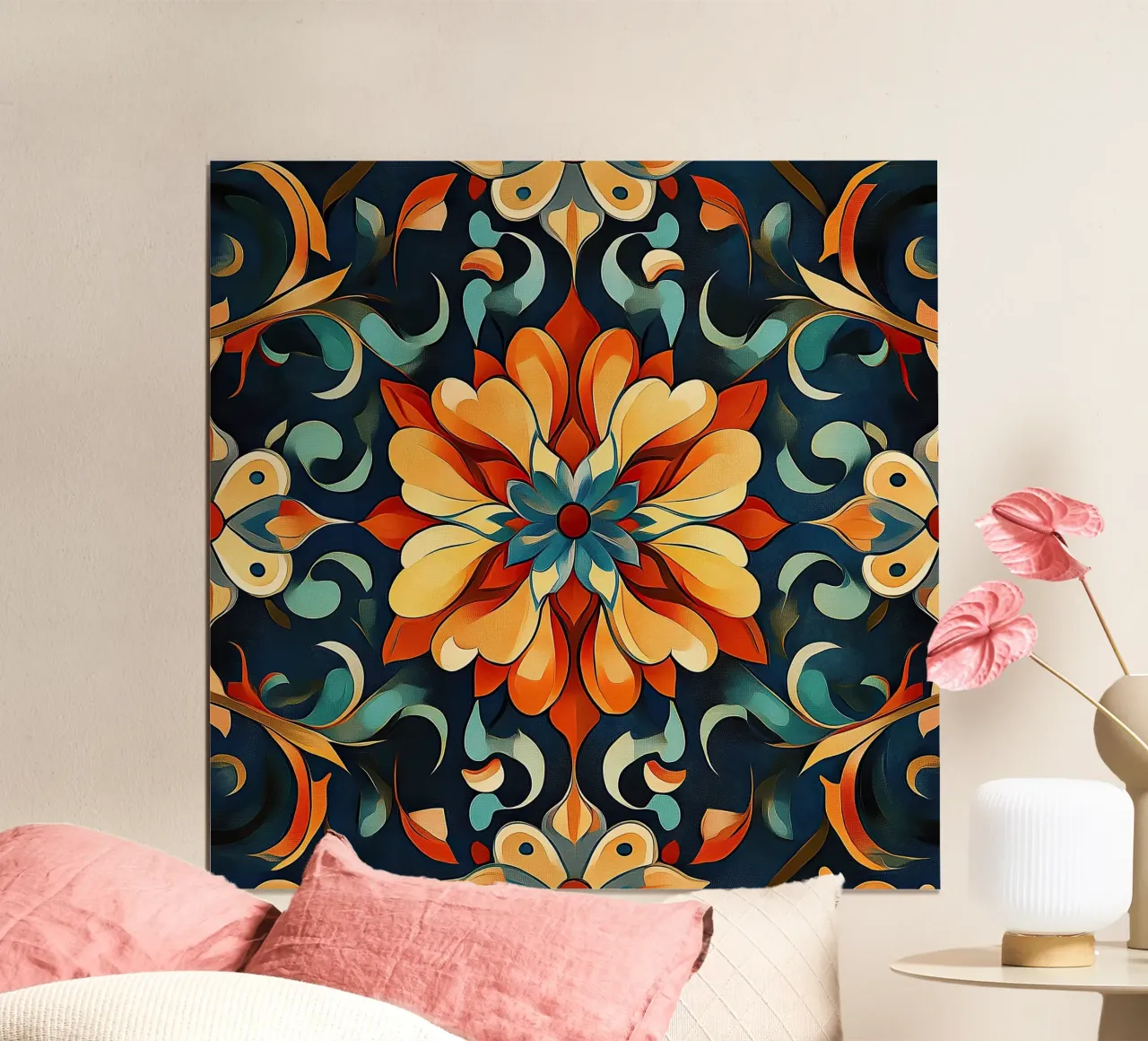 Breath of the Wildflower poster con telaio in alluminio da Artful Bloom