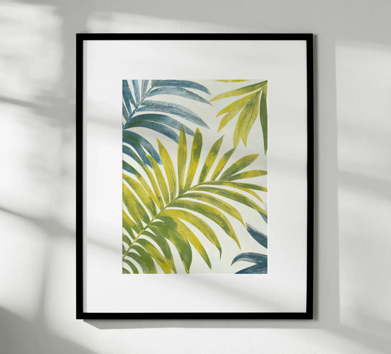 Feuilles de palmier botanique Boho Plantes tropicales Verdure hahnemühle de Gentle Echoes Art
