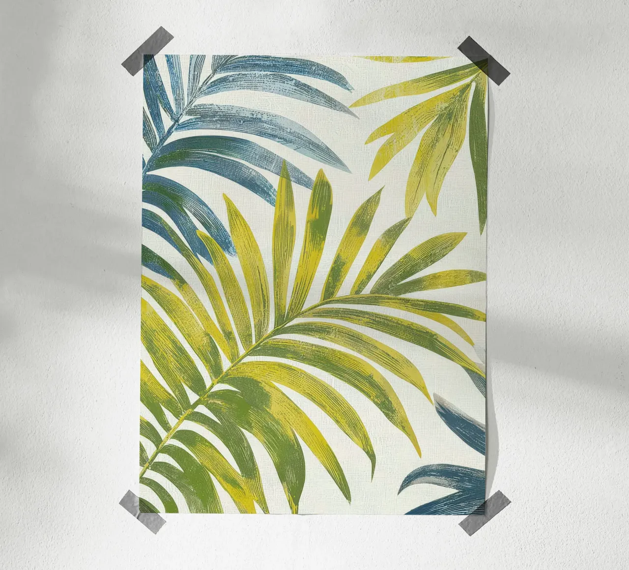 Feuilles de palmier botanique Boho Plantes tropicales Verdure hahnemühle de Gentle Echoes Art