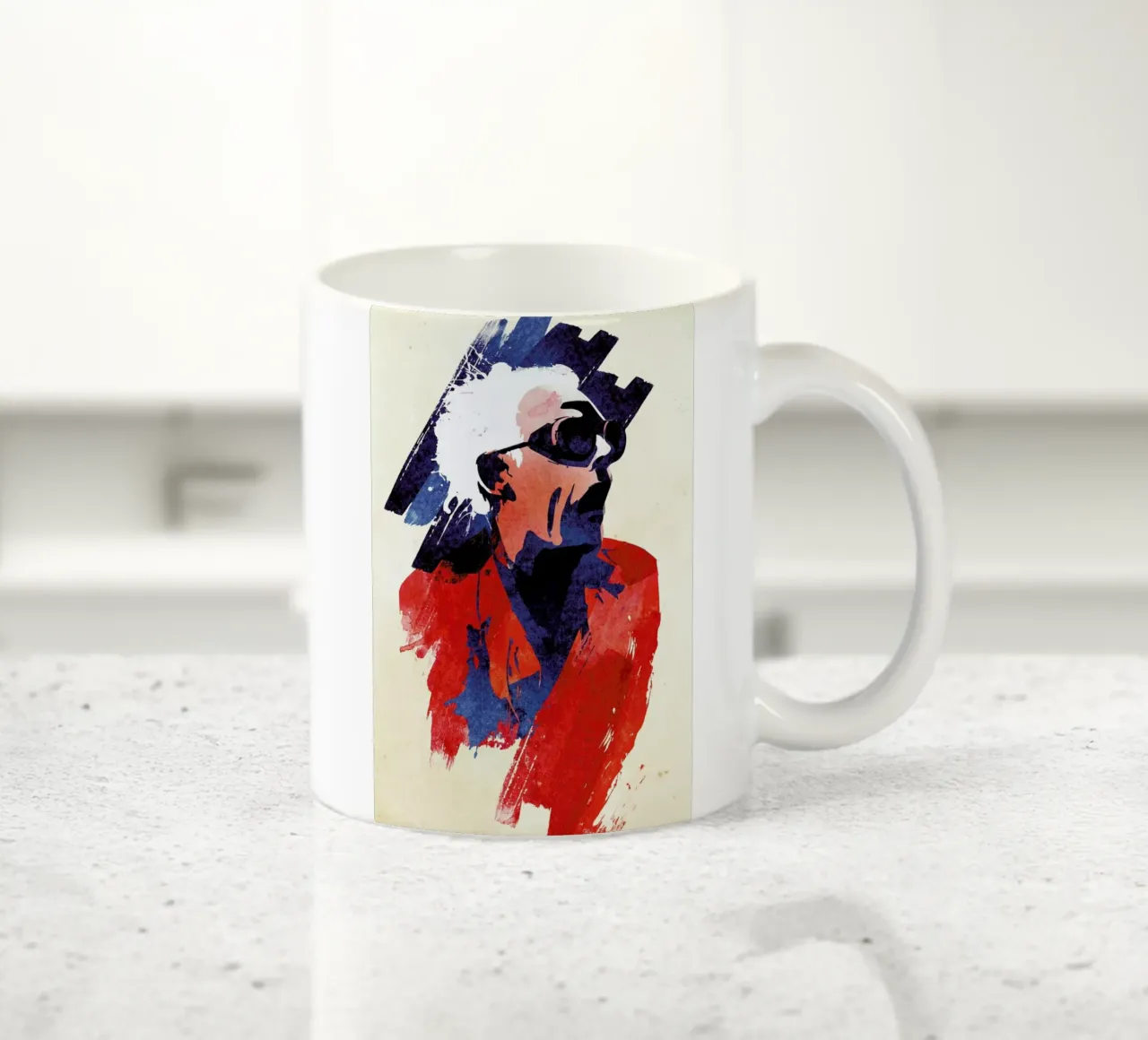 Emett Doc taza de cerámica de Róbert Farkas